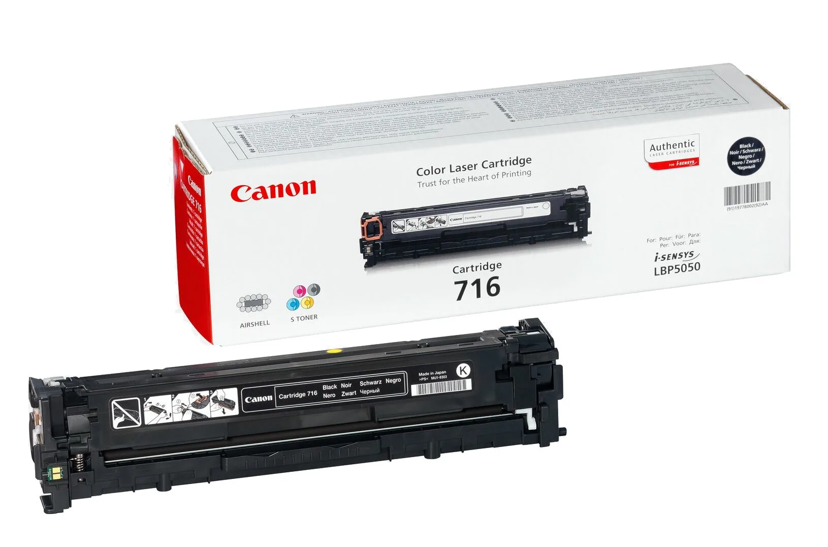 Canon Cartridge 716 Black Tonerkartusche 1 Stück(e) Original Schwarz – Bild 1