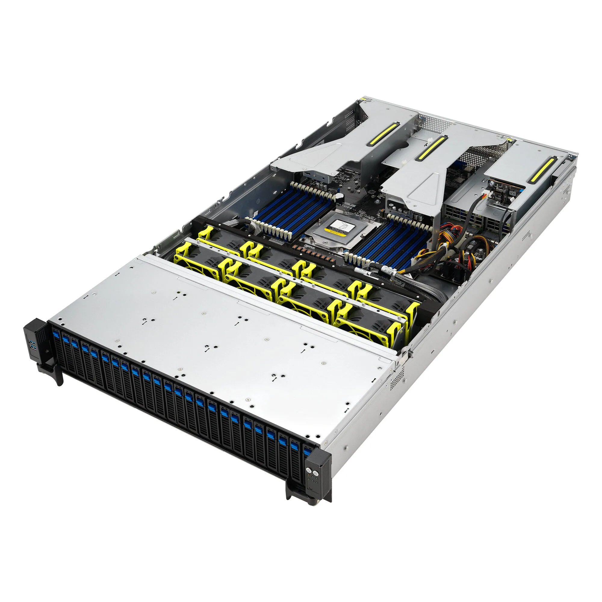 ASUS RS521A-E12-RS24U Socket SP5 Rack (2U) Schwarz, Silber – Bild 7