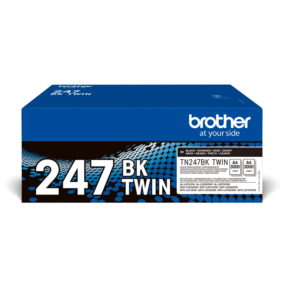 Brother TN-247BKTWIN Tonerkartusche 2 Stück(e) Original Schwarz – Bild 1