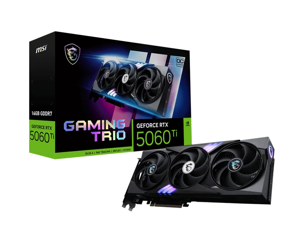 MSI GAMING GeForce RTX 5060 TI 16G TRIO OC NVIDIA 16 GB GDDR7 – Bild 1