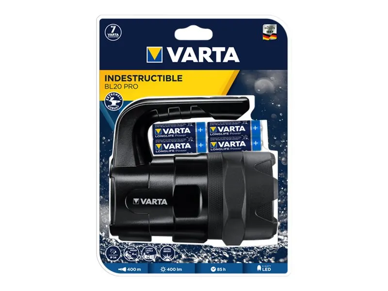 Varta Taschenlampe Indestructible Light BL20 Pro    6AA