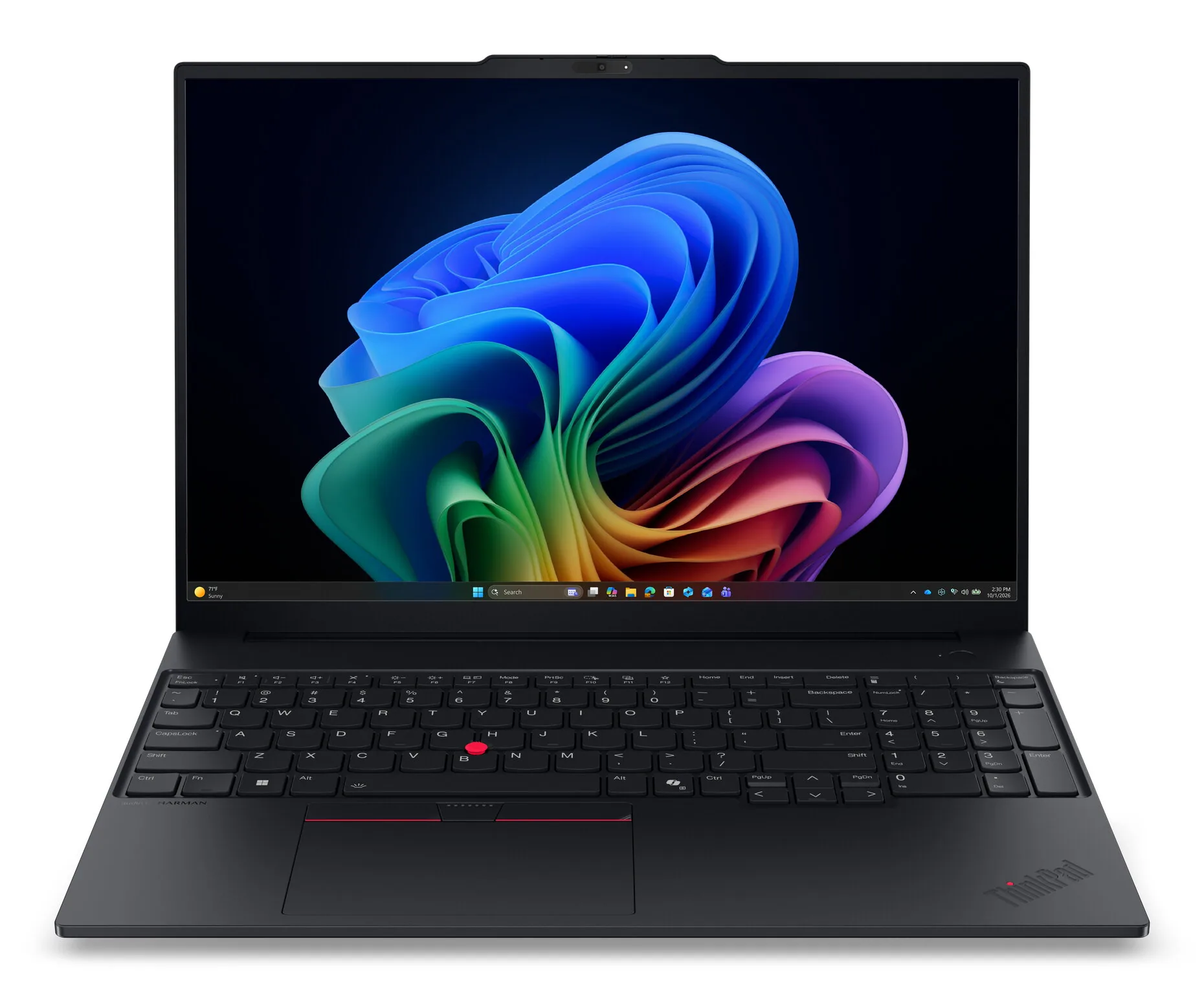 Lenovo ThinkPad E16 Gen 4 (AMD) Copilot+ PC AMD Ryzen AI 7 445 Laptop 40,6 cm (16") WUXGA 32 GB DDR5-SDRAM 1 TB SSD Wi-Fi 7 (802.11be) Windows 11 Pro Schwarz Deutsch – Bild 1