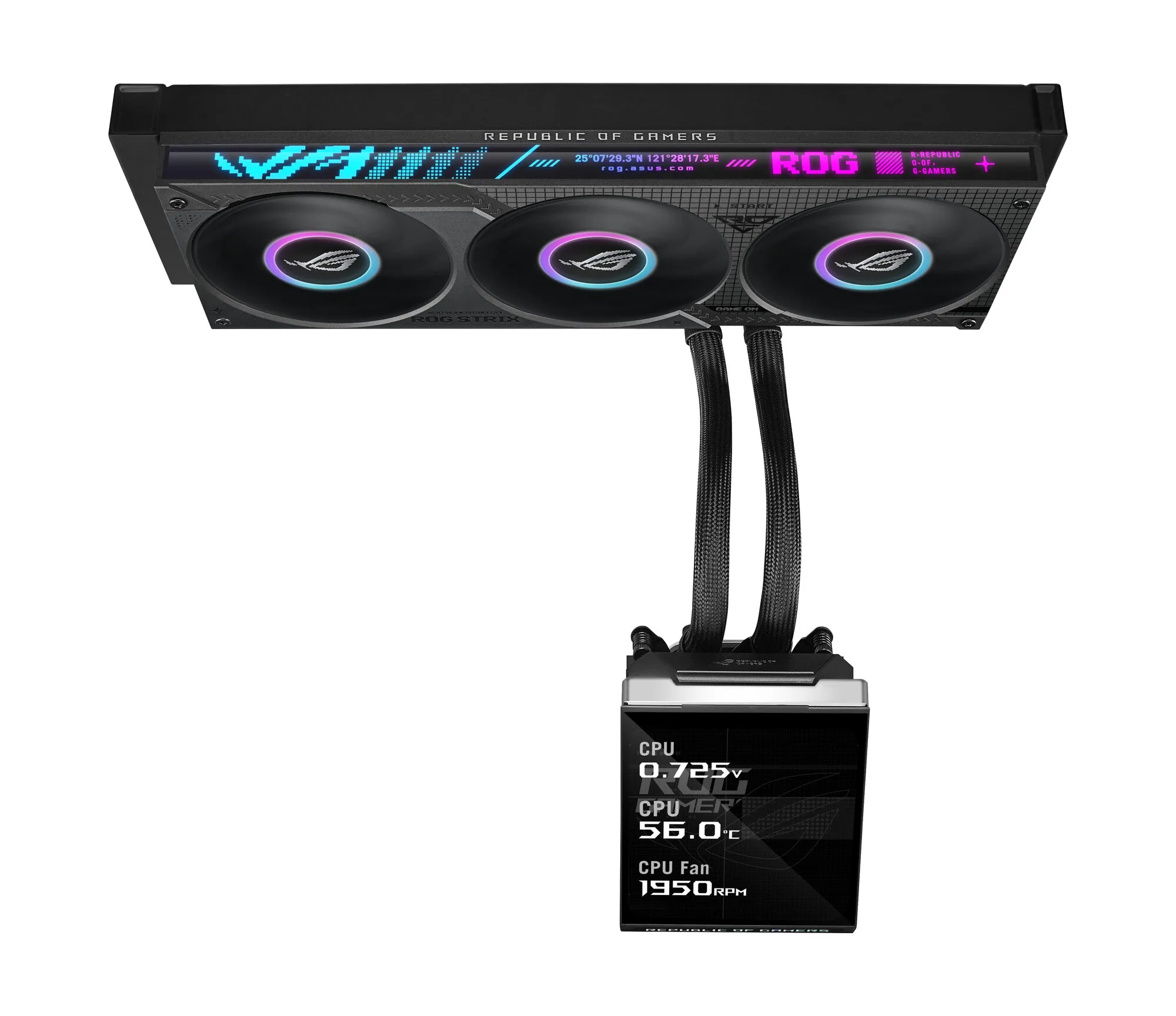 ASUS ROG Strix SLC IV 360 ARGB LCD Prozessor All-in-One-Flüssigkeitskühler 12 cm Schwarz 1 Stück(e) – Bild 2