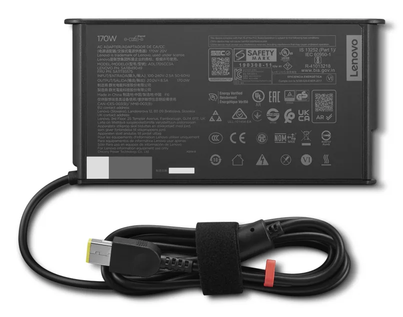 Lenovo 4X21U26039 Netzteil & Spannungsumwandler Draußen 170 W Schwarz – Bild 2