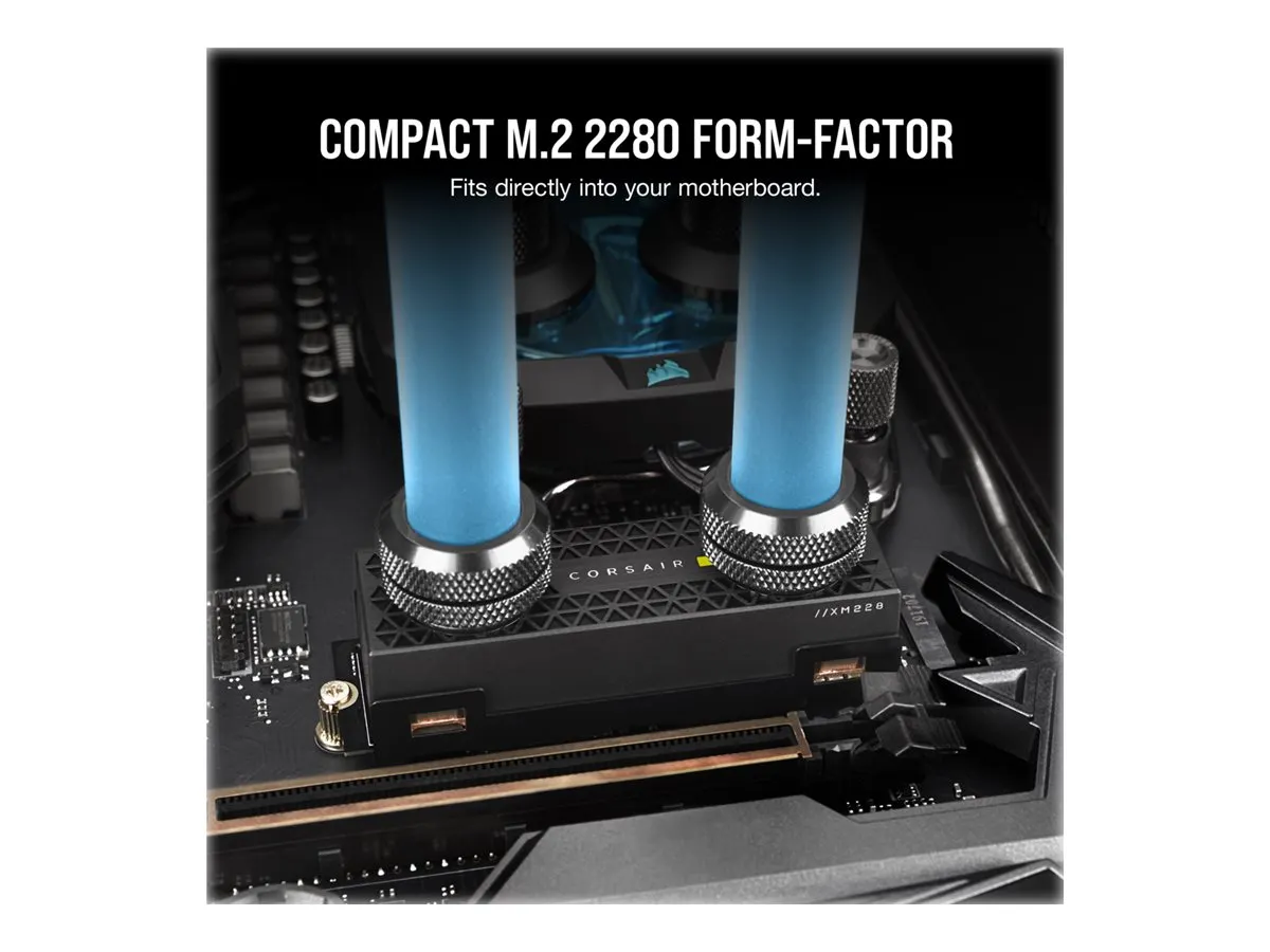 Corsair SSD 2 TB M.2 PCI-E NVMe Gen4 MP600 P XT HydroX (CSSD-F2000GBMP600PHXT)