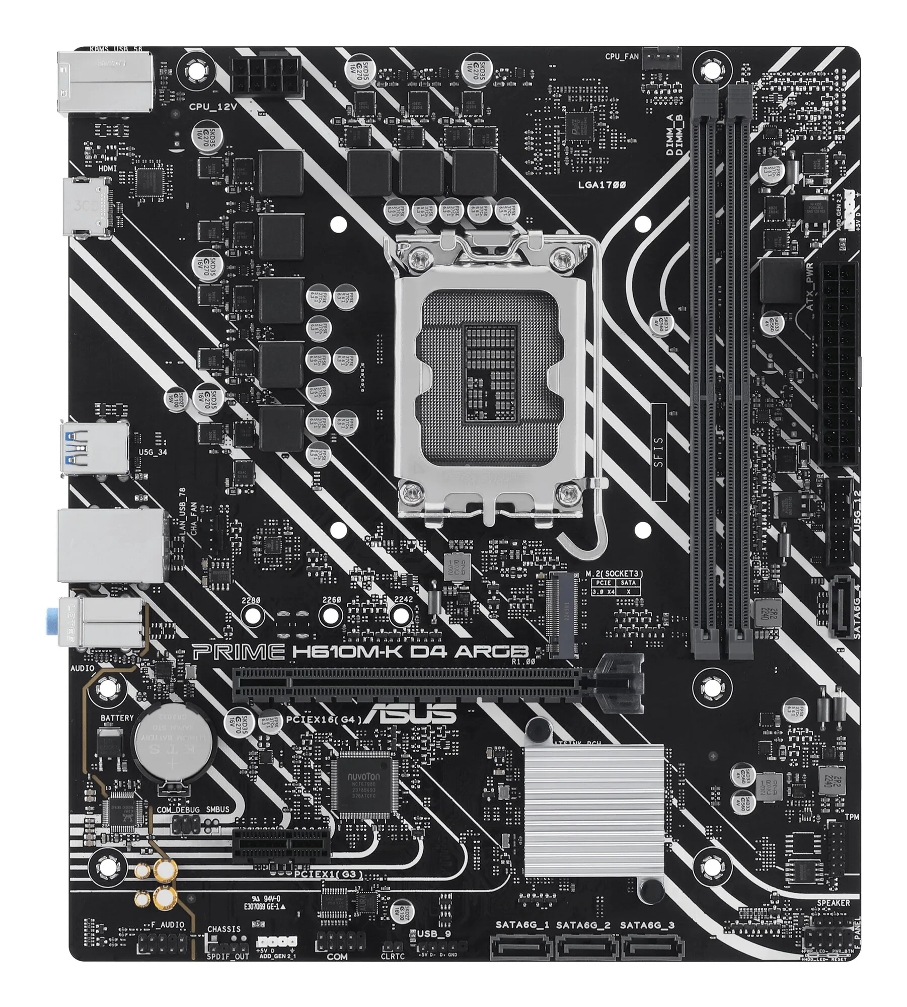 ASUS PRIME H610M-K D4 ARGB Intel H610 LGA 1700 micro ATX – Bild 2