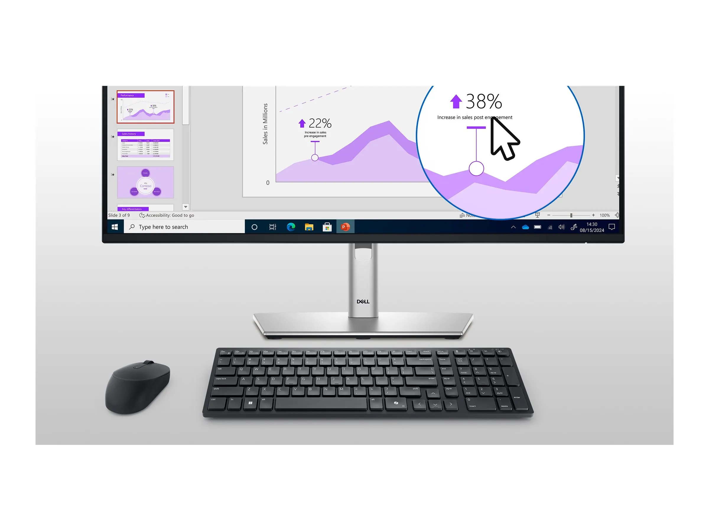 Dell Maus Optisch lautlos 2,4GHz/4020DPI