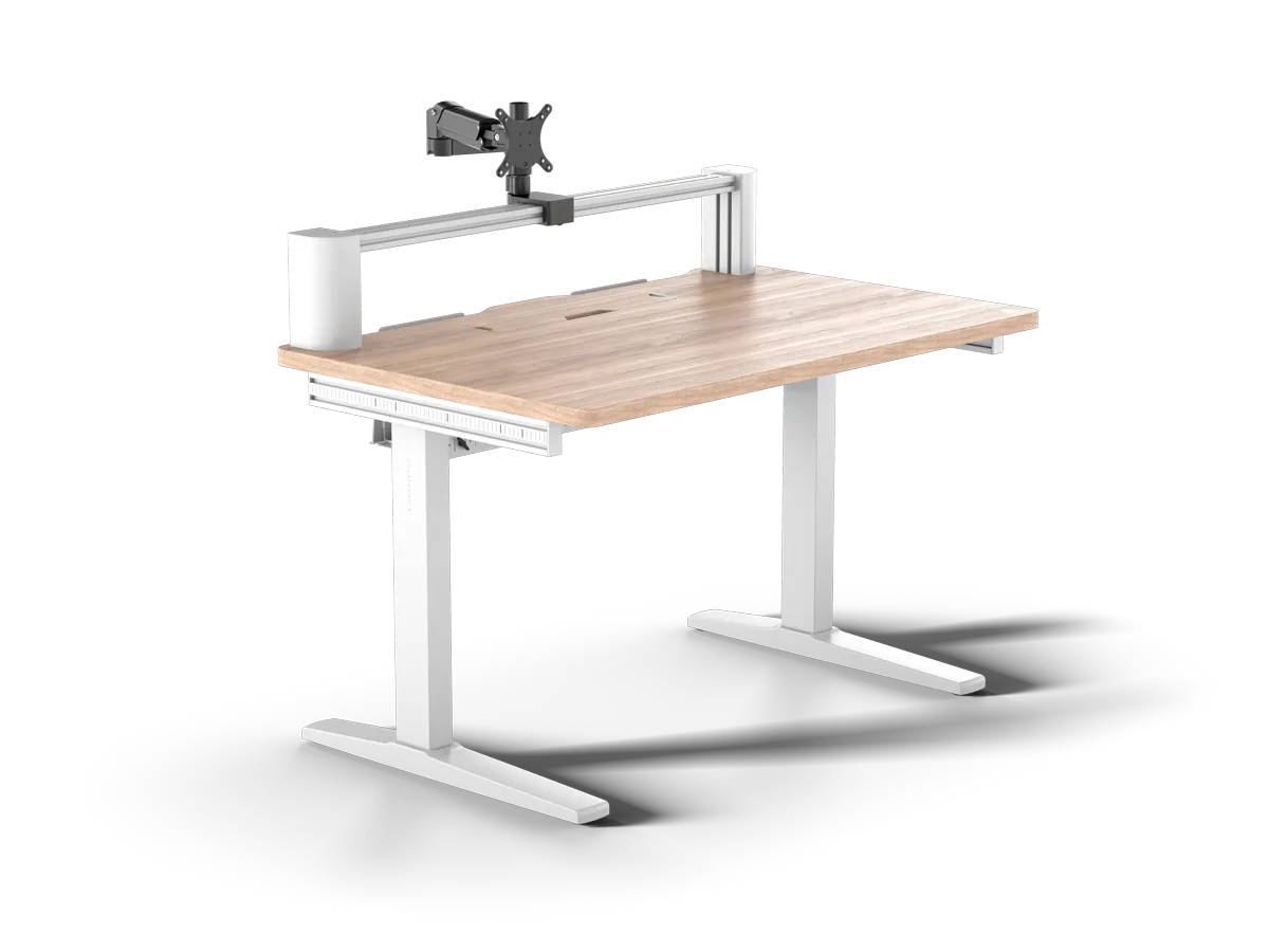 CORSAIR Gaming Tisch 4 Wood/white,einstell.Höhe,inkl.TFT-A (Speditionsversand)