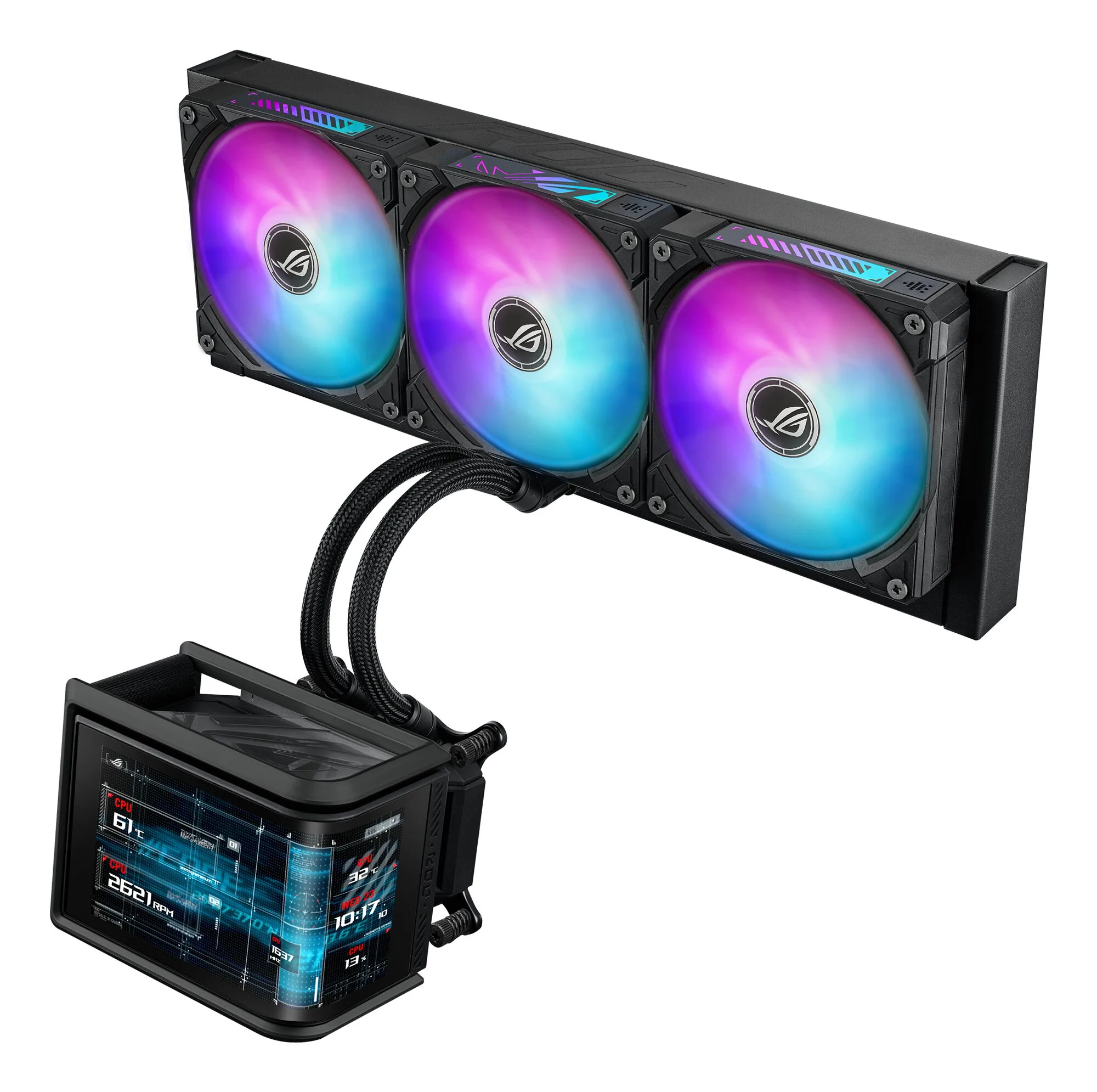 ASUS ROG Ryuo IV SLC 360 ARGB Prozessor All-in-One-Flüssigkeitskühler 12 cm Schwarz – Bild 6
