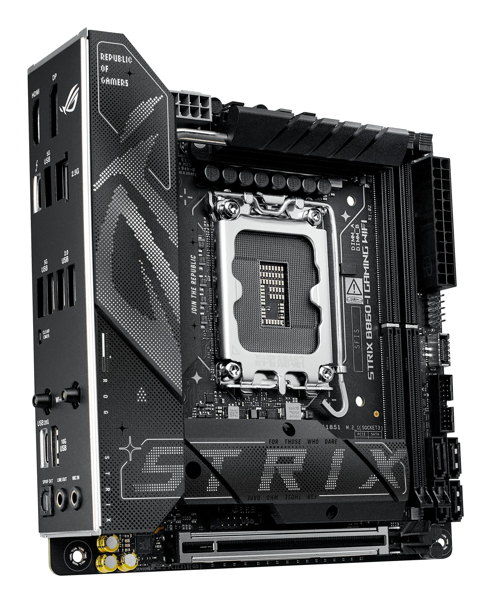 ASUS ROG STRIX B860-I GAMING WIFI Intel B860 LGA 1851 (Socket V1) mini ITX – Bild 3