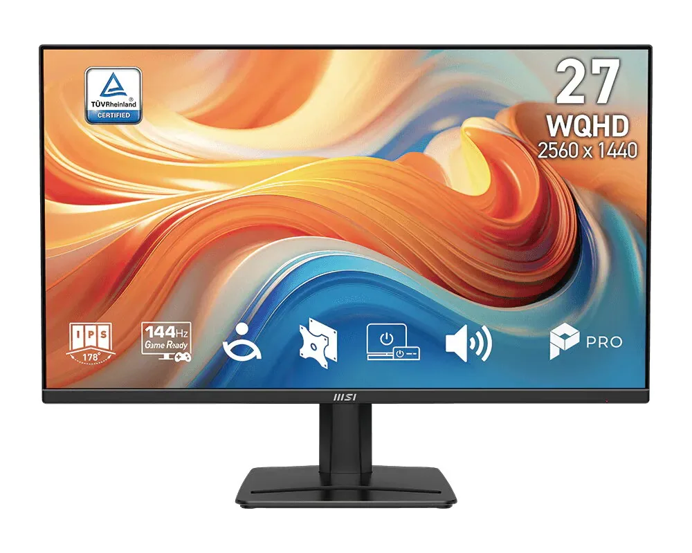 MSI PRO MP275QDE E14 Computerbildschirm 68,6 cm (27") 2560 x 1440 Pixel Wide Quad HD LED Schwarz – Bild 1