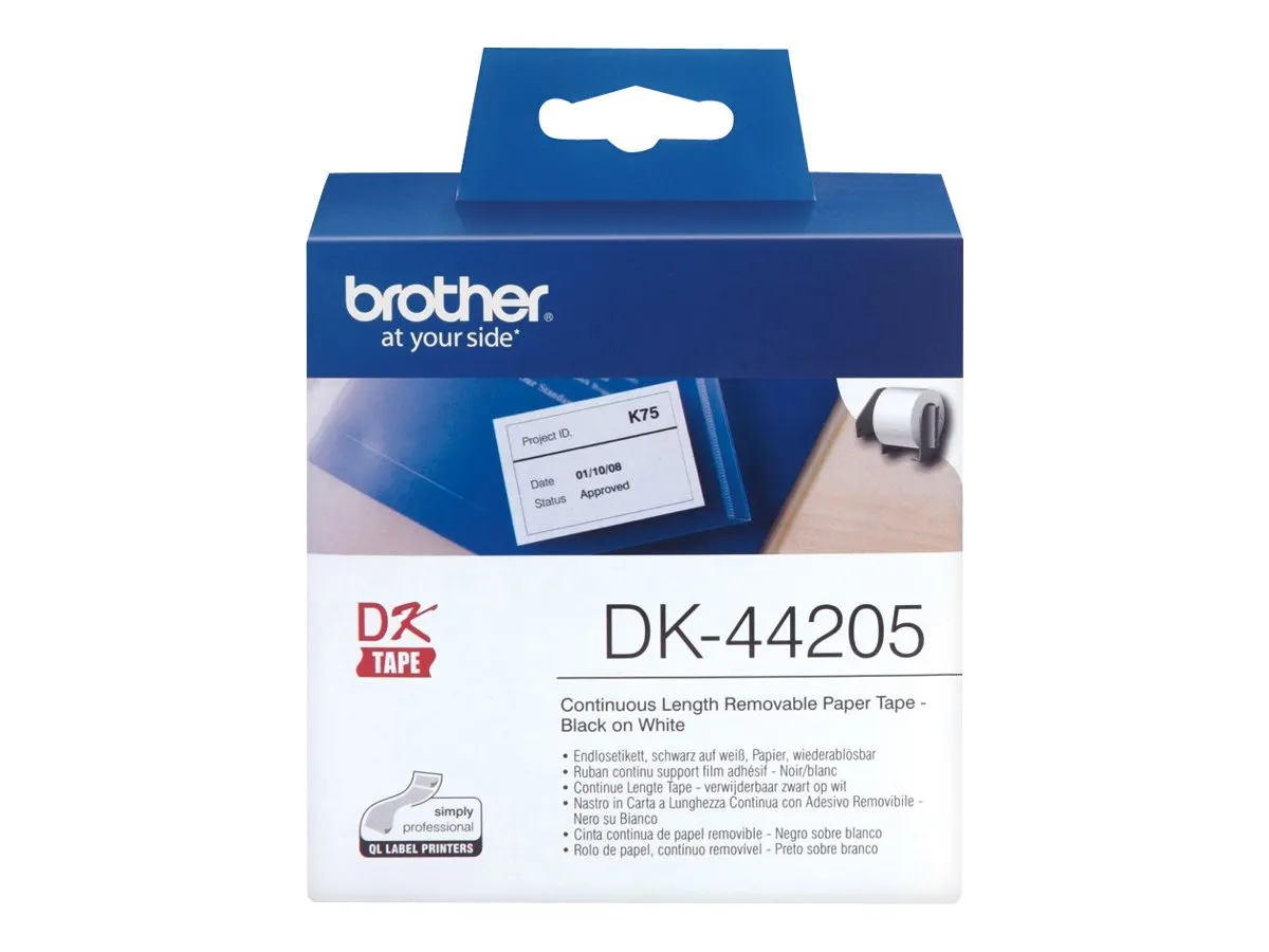 Endlosetiketten Brother QL550/500 30,48m*62mm DK-44205