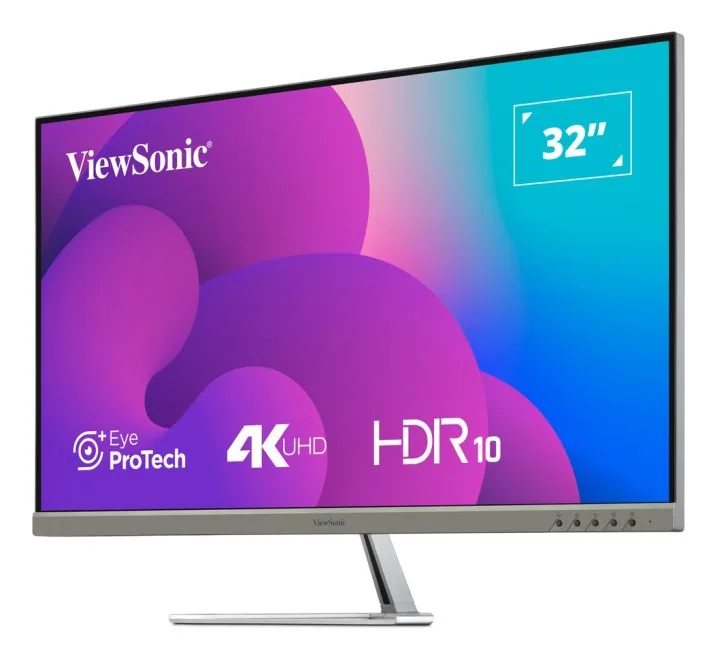 Viewsonic VX3276-4K-MHD-2 Computerbildschirm 81,3 cm (32") 3840 x 2160 Pixel 4K Ultra HD LCD Schwarz, Silber – Bild 4