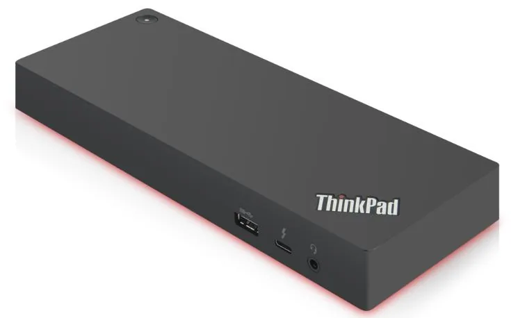 Lenovo Thunderbolt 3 Dock Gen2 Kabelgebunden Schwarz, Rot – Bild 1