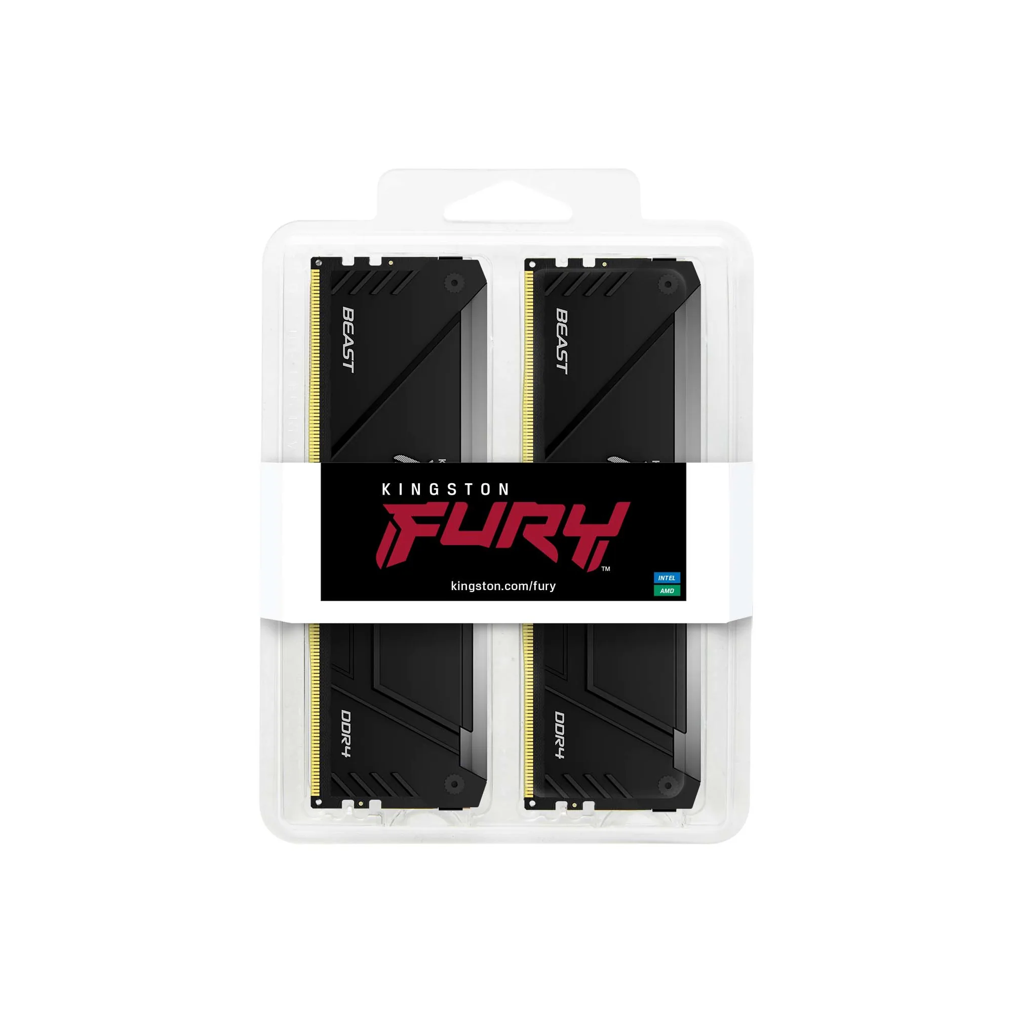 Kingston Technology FURY Beast 32GB 3200MT/s DDR4 CL16 DIMM (2er-Kit) 1Gx8 RGB – Bild 3