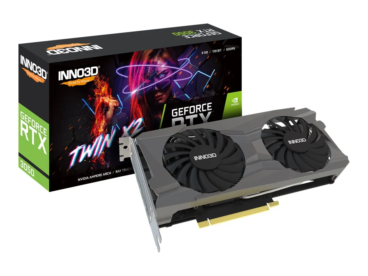 Inno3D RTX3050 Twin X2 8 GB GDDR6 HDMI DVI DP