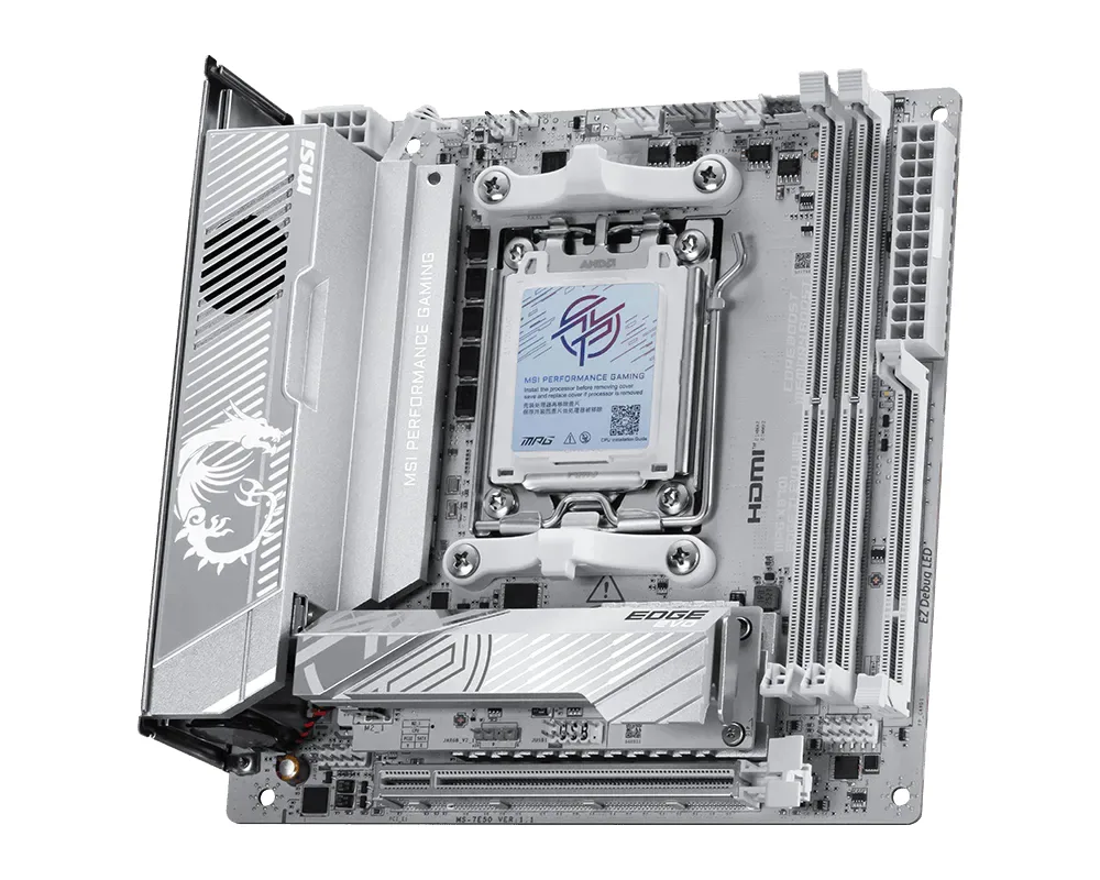 MSI MPG X870I EDGE TI EVO WIFI Motherboard AMD X870 Sockel AM5 mini ITX – Bild 3