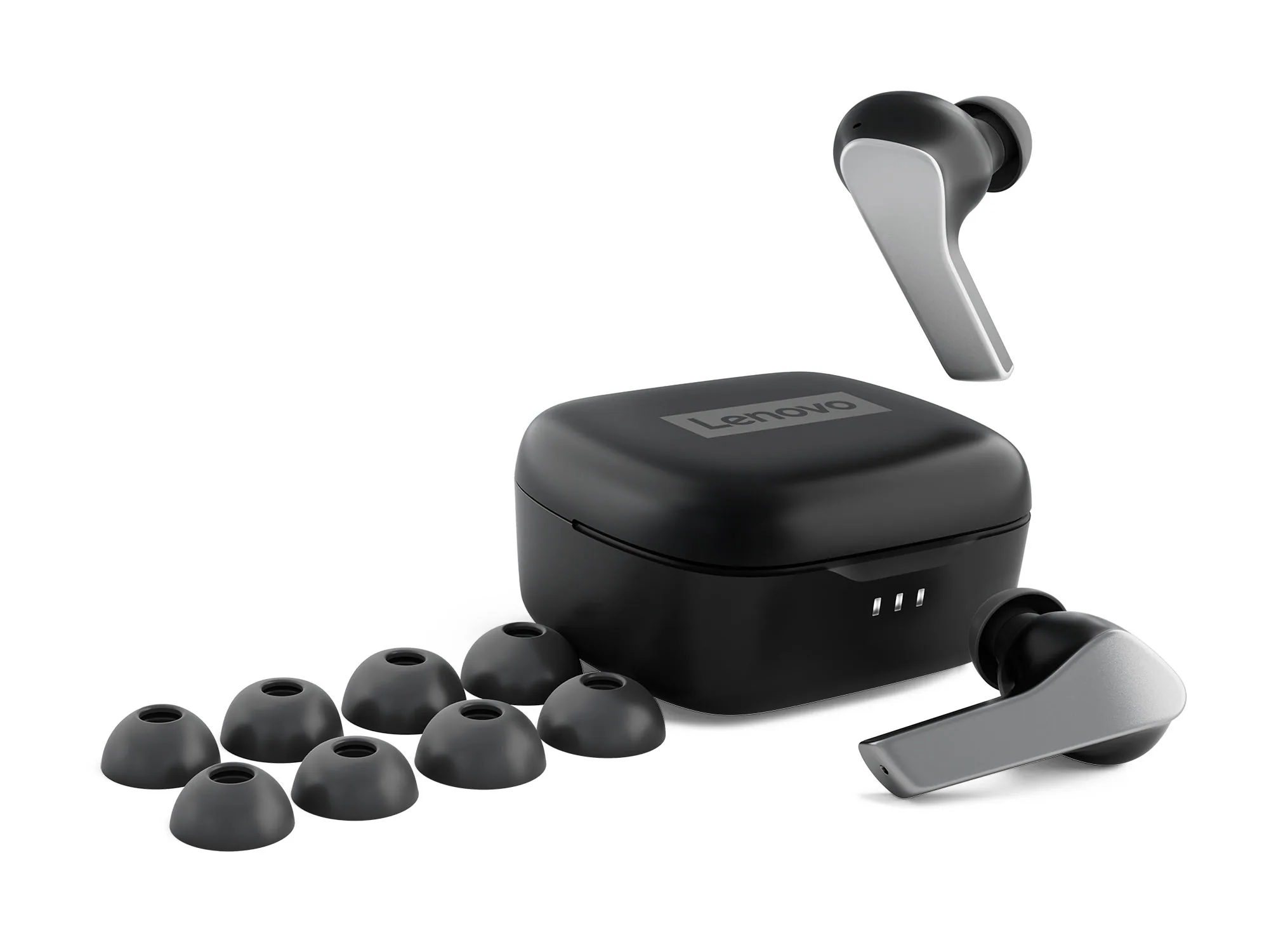 Lenovo Smart Wireless Earbuds Kopfhörer Kabellos im Ohr Musik/Alltag Bluetooth Schwarz – Bild 3