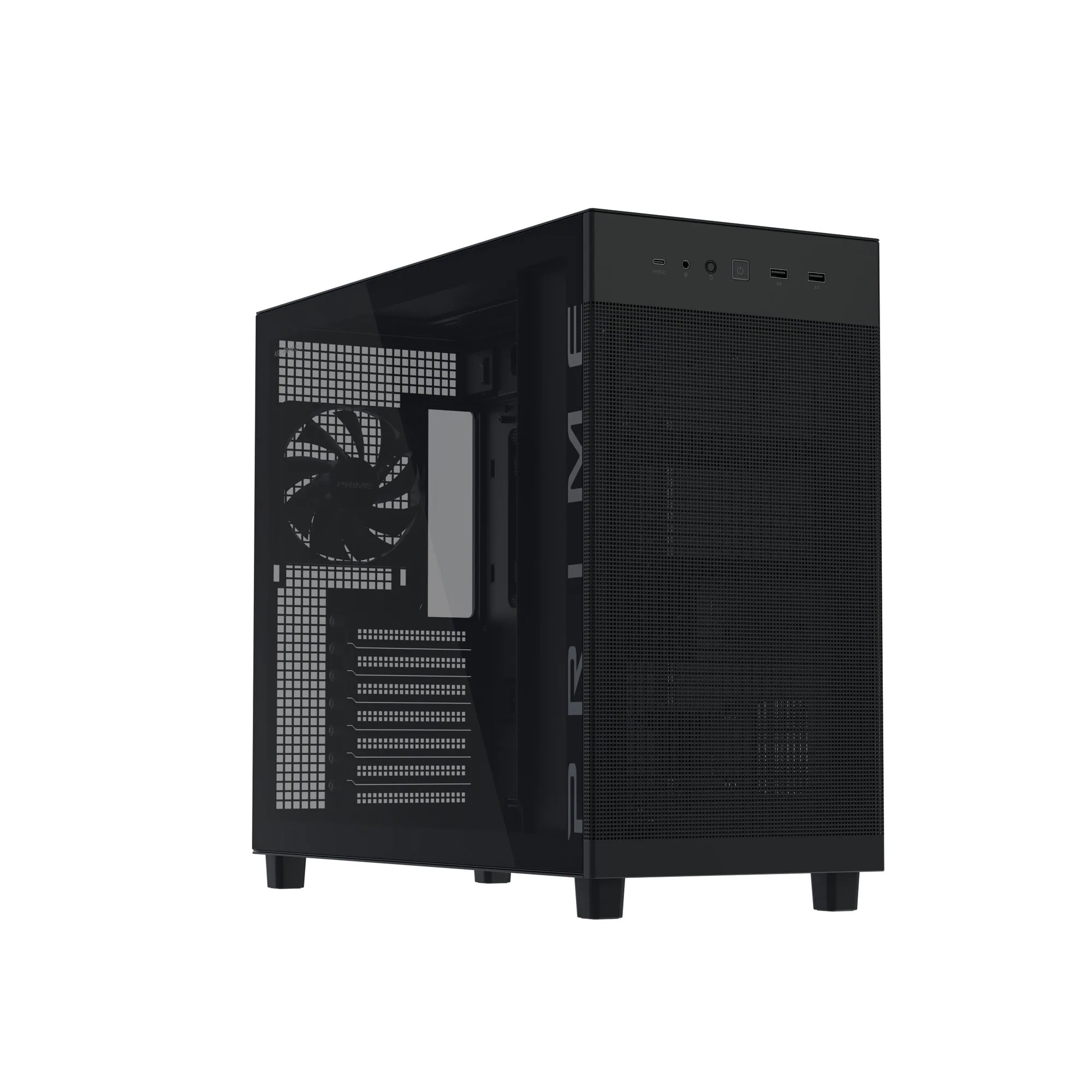 ASUS PRIME AP303 TG Black Midi Tower Schwarz – Bild 1