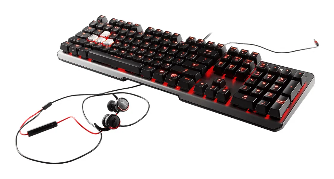 MSI Vigor GK60 Tastatur Gaming USB QWERTZ Deutsch Schwarz – Bild 3