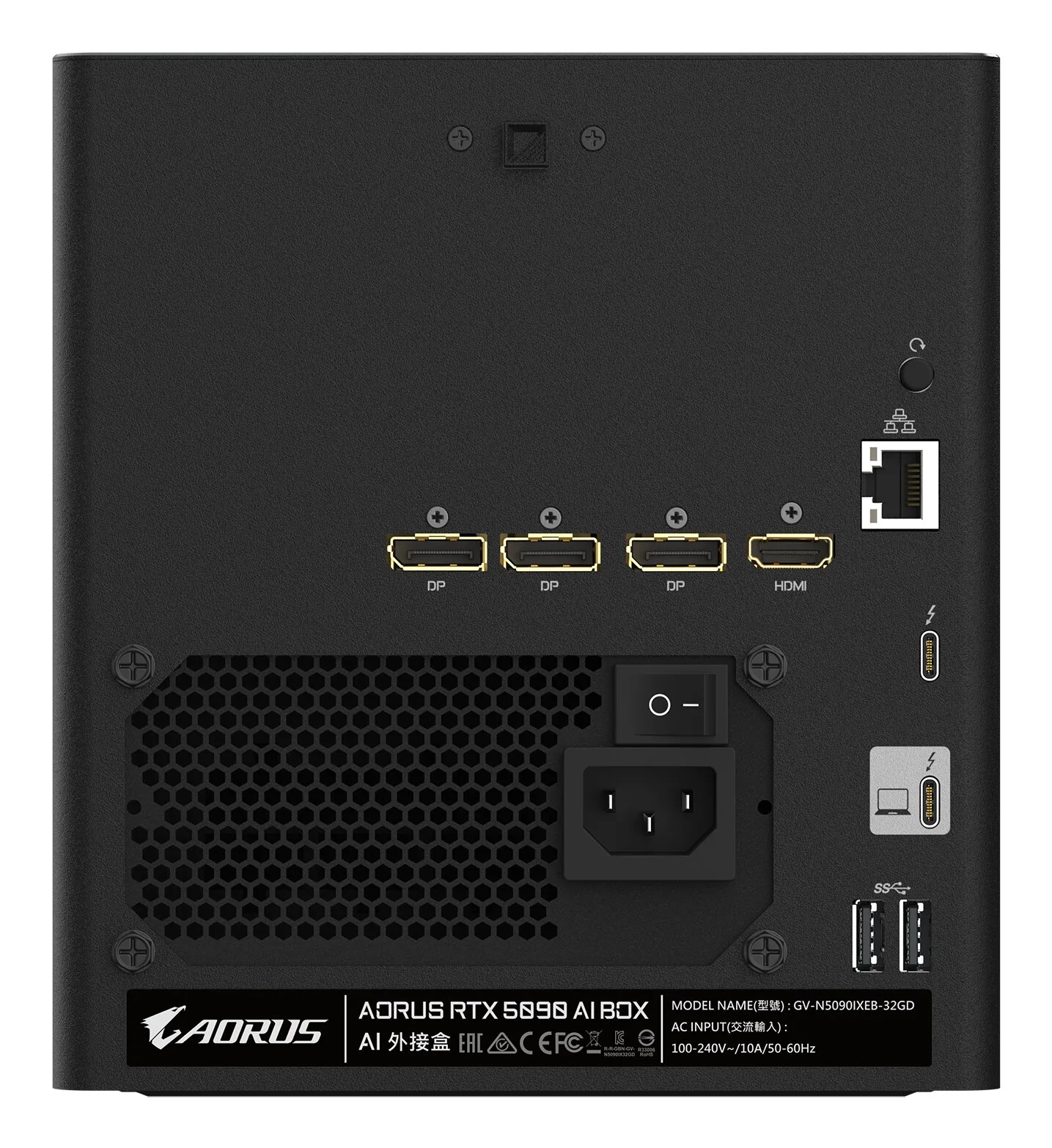 GIGABYTE AORUS RTX 5090 AI BOX Grafikkarte – 32 GB GDDR7, 512 Bit, PCI-E 5.0, 2407 MHz Kerntakt, 3 x DP 2.1, 1 x HDMI 2.1, GV-N5090IXEB-32GD 1.0 – Bild 7