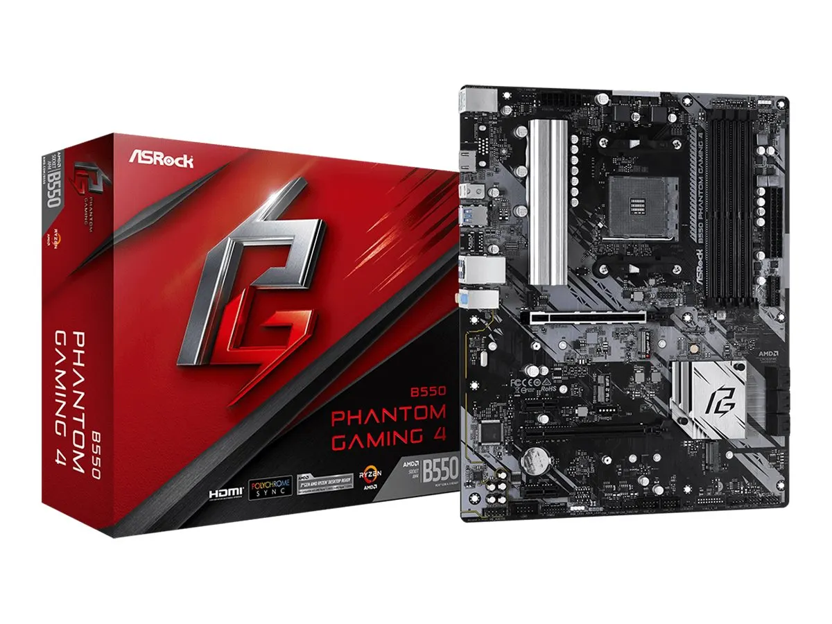 ASRock B550  Phantom Gaming 4    AM4 ATX  HDMI          DDR4 retail
