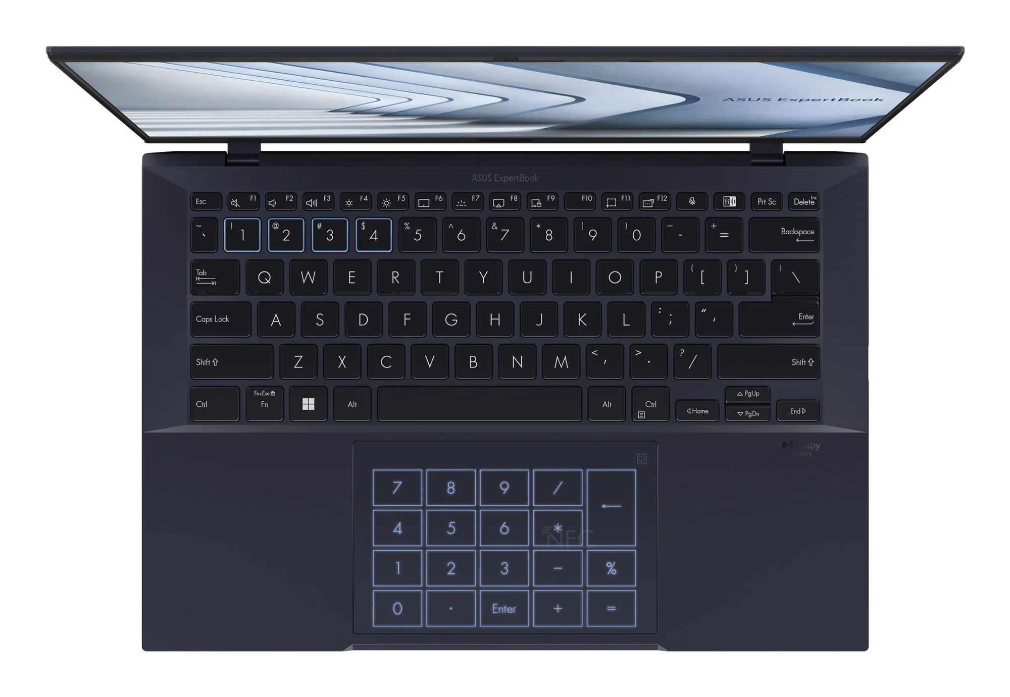ASUS ExpertBook B9 OLED B9403CVAR-PP1735X Intel Core 7 150U Laptop 35,6 cm (14") WQXGA+ 16 GB LPDDR5x-SDRAM 512 GB SSD Wi-Fi 6E (802.11ax) Windows 11 Pro Schwarz QWERTZ Deutsch – Bild 7