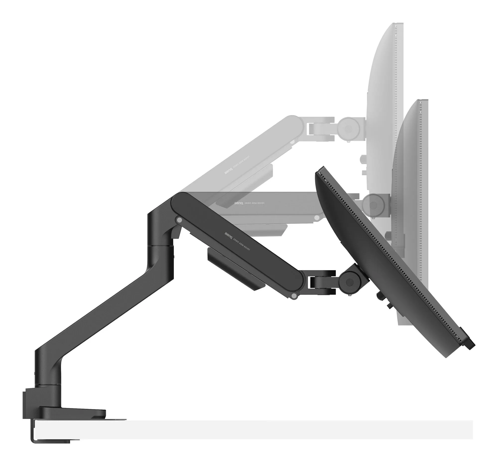 BenQ Ergo Arm BSH01 114,3 cm (45") Tisch/Bank Schwarz – Bild 2