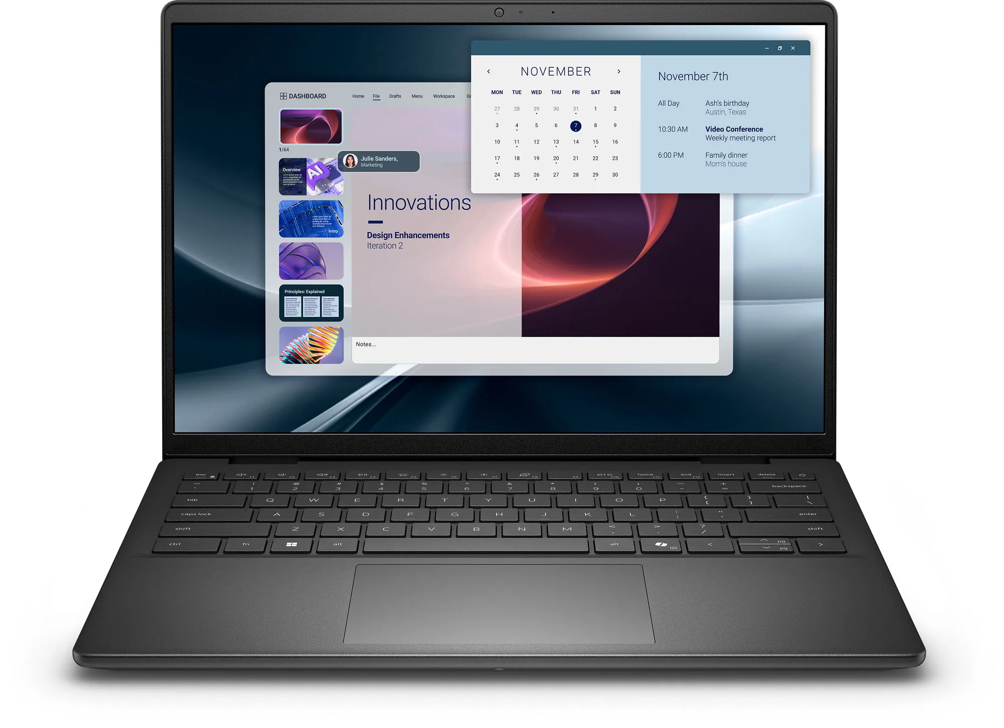 DELL Pro 14 Essential PV14255 AMD Ryzen AI 5 330 Laptop 35,6 cm (14") Full HD+ 16 GB DDR5-SDRAM 512 GB SSD Wi-Fi 6E (802.11ax) Windows 11 Pro Schwarz Deutsch – Bild 1
