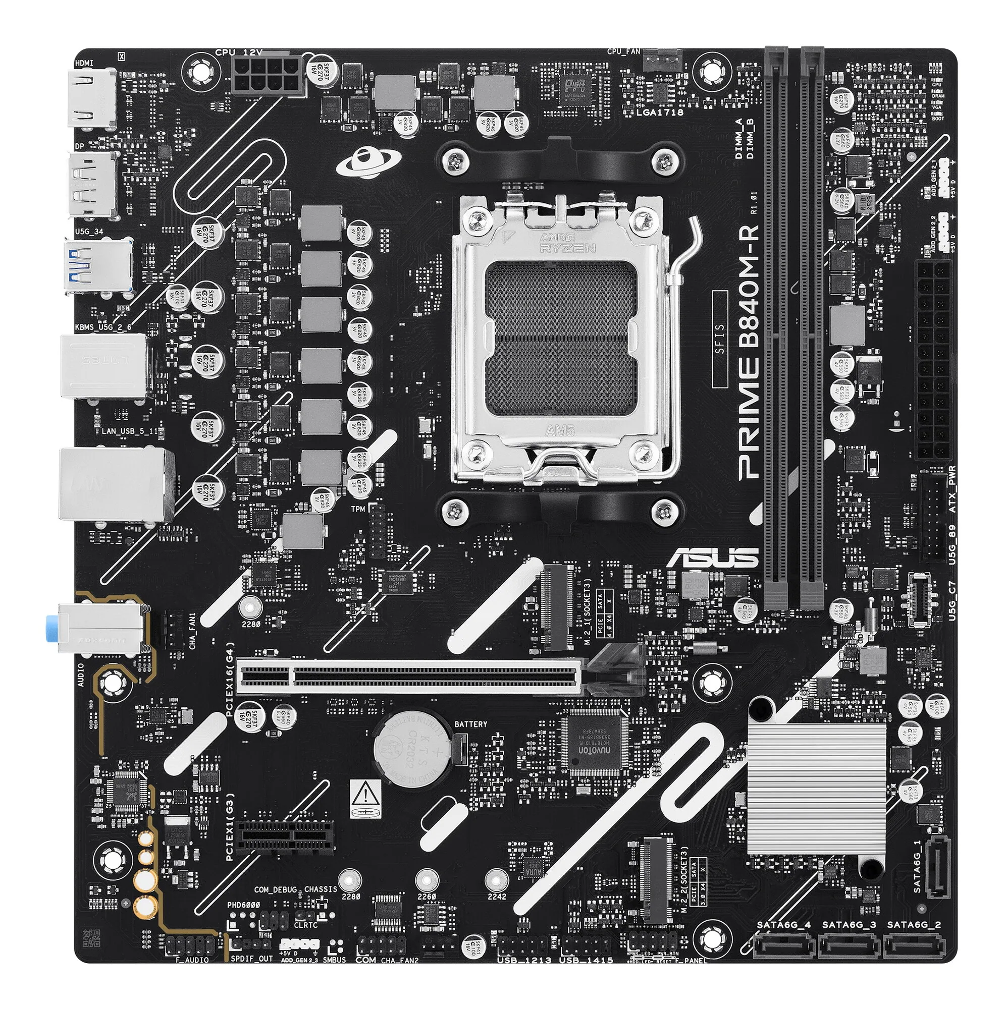 ASUS PRIME B840M-R AMD B840 Sockel AM5 micro ATX – Bild 1
