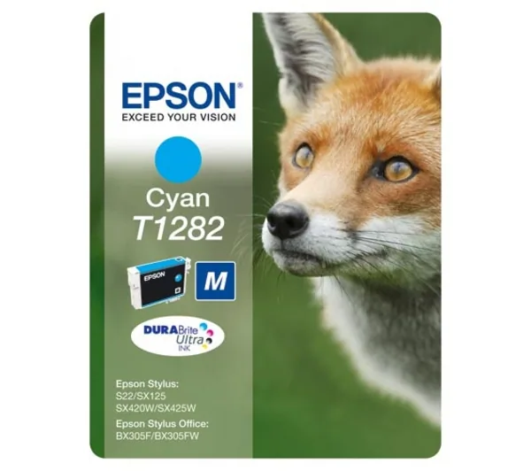 Epson Fox Tintenpatrone Cyan T1282 DURABrite Ultra Ink – Bild 1