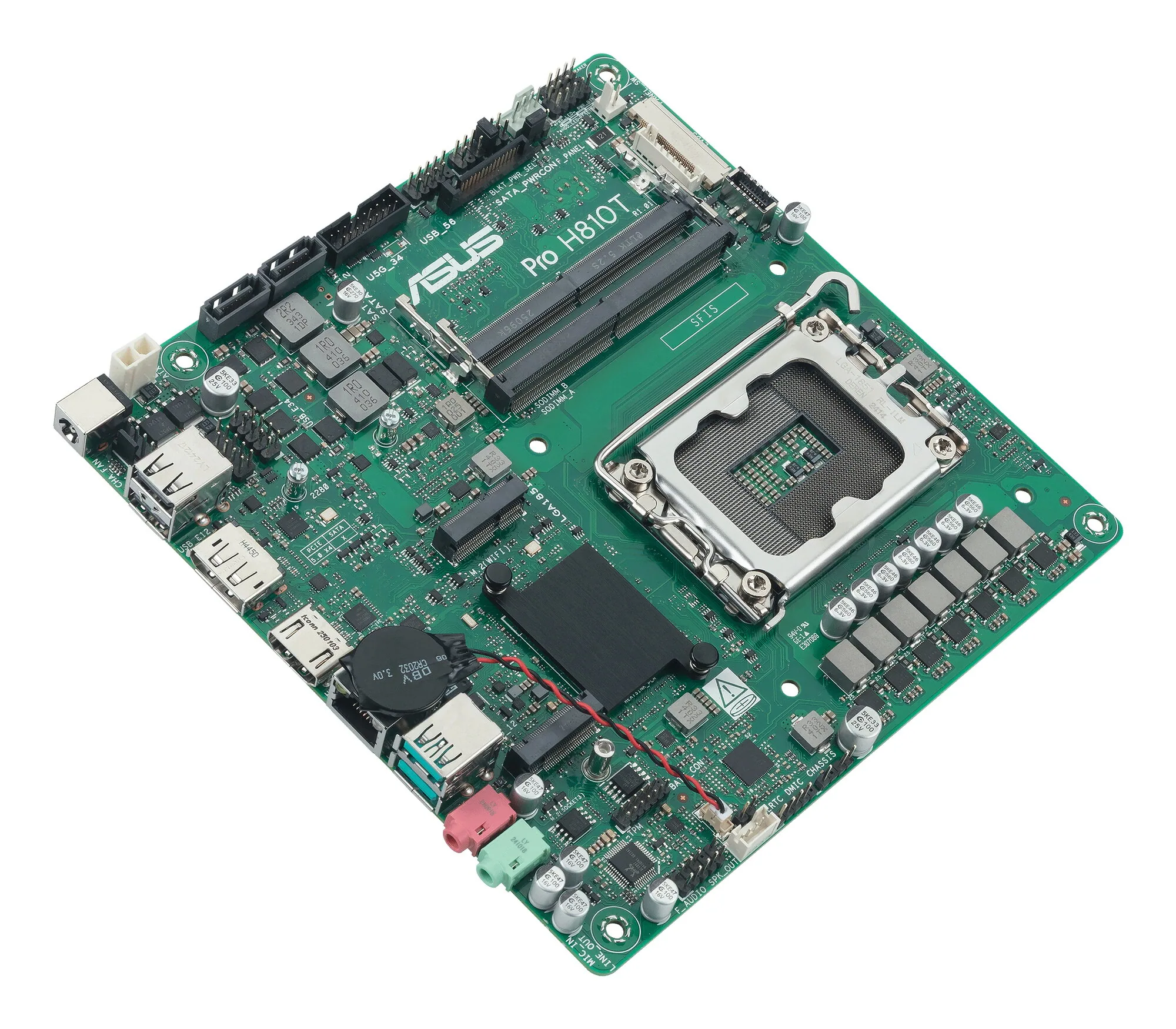ASUS Pro H810T-CSM Intel H810 LGA 1851 (Socket V1) Thin Mini ITX – Bild 4