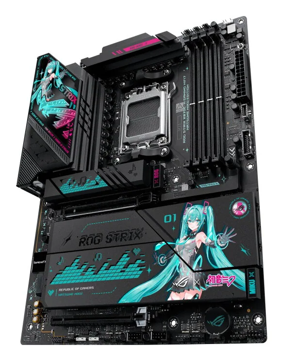 ASUS ROG STRIX X870E-H Gaming WIFI7 HATSUNE MIKU Edition AMD X870E Sockel AM5 ATX – Bild 4