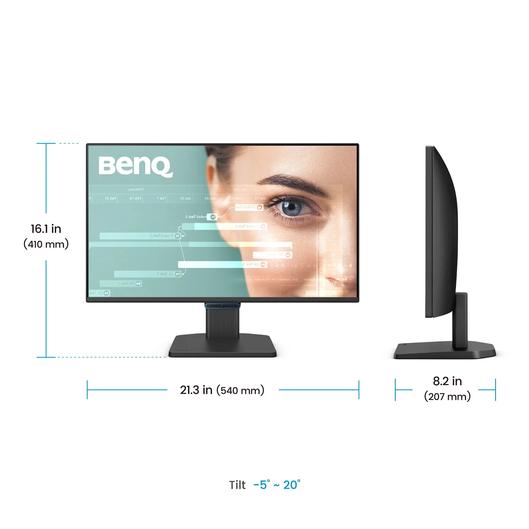 BenQ GW2490C Computerbildschirm 60,5 cm (23.8") 1920 x 1080 Pixel Full HD Schwarz – Bild 4