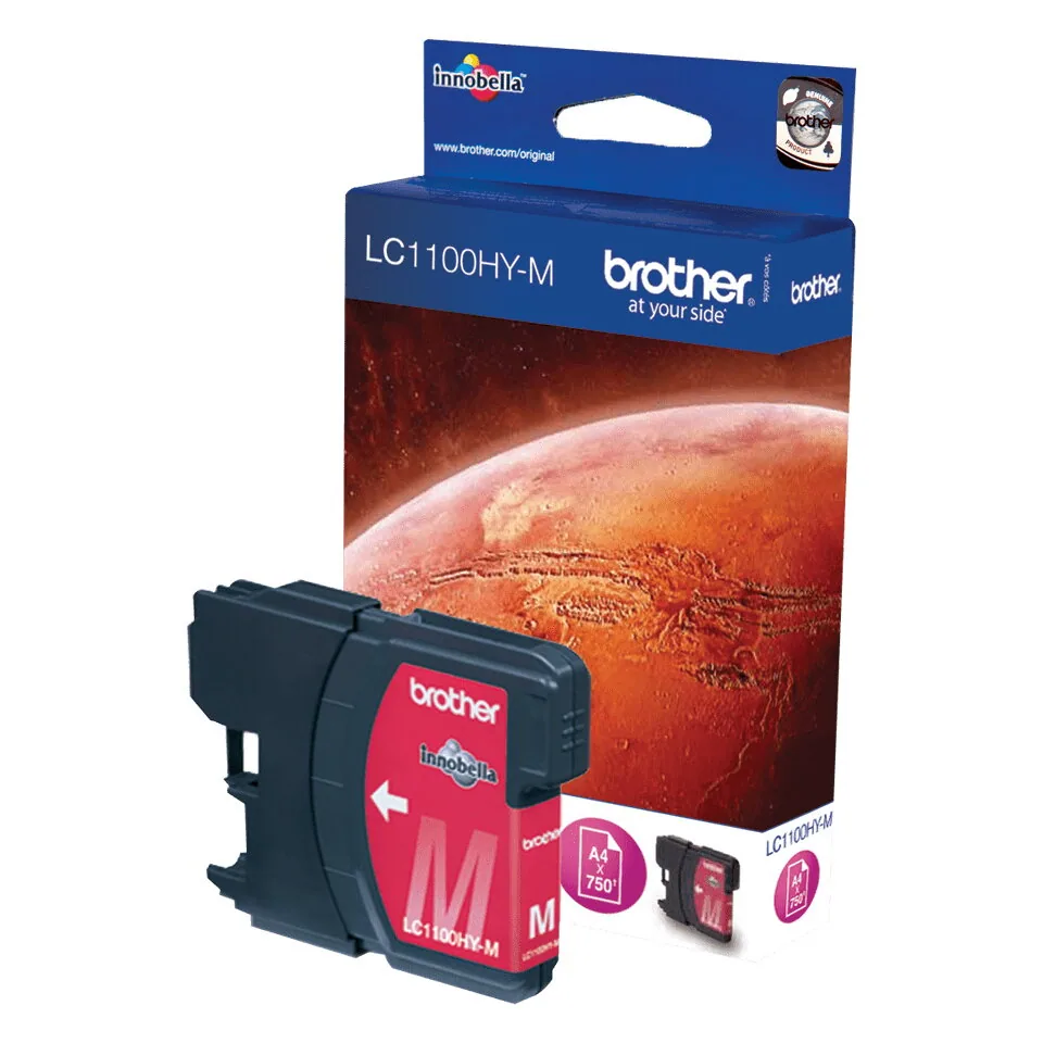 Brother LC1100HYM Druckerpatrone 1 Stück(e) Original Hohe (XL-) Ausbeute Magenta – Bild 1