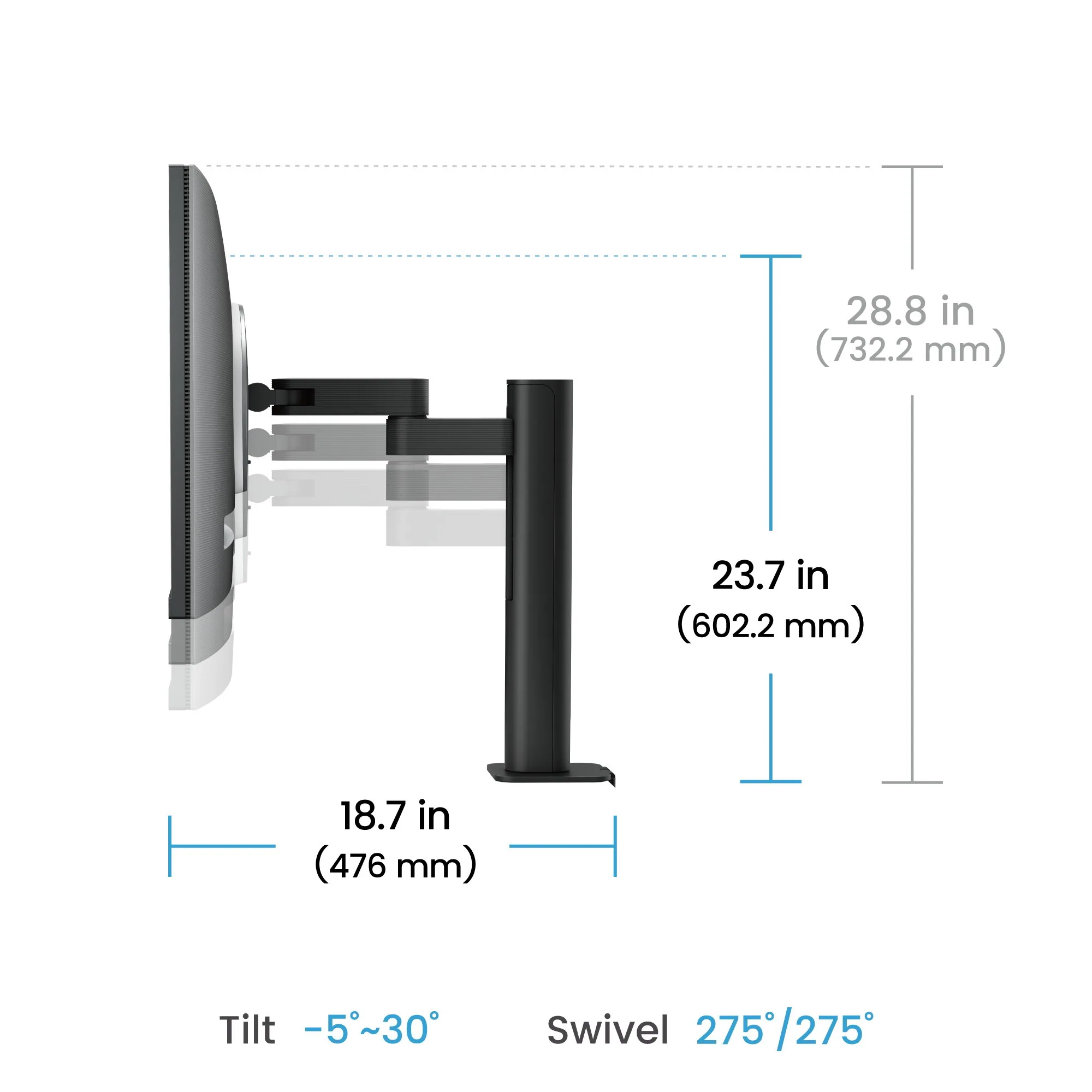 BenQ RD280UA Computerbildschirm 71,6 cm (28.2") 3840 x 2560 Pixel 4K Ultra HD Schwarz – Bild 8