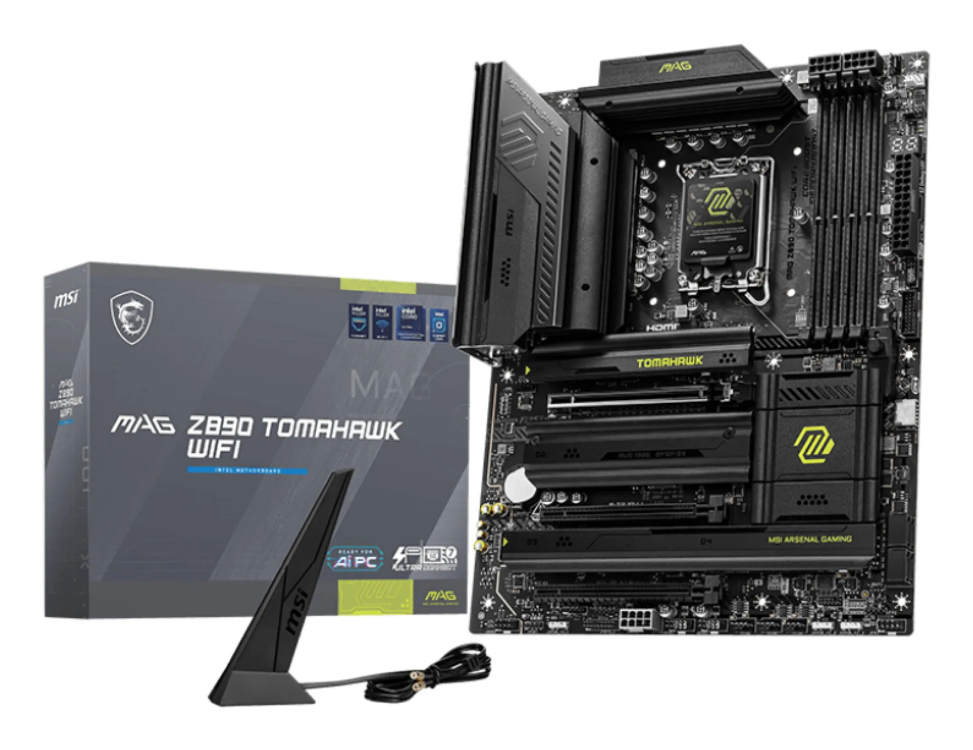MSI MAG Z890 TOMAHAWK WIFI Motherboard Intel Z890 LGA 1851 (Socket V1) ATX – Bild 1