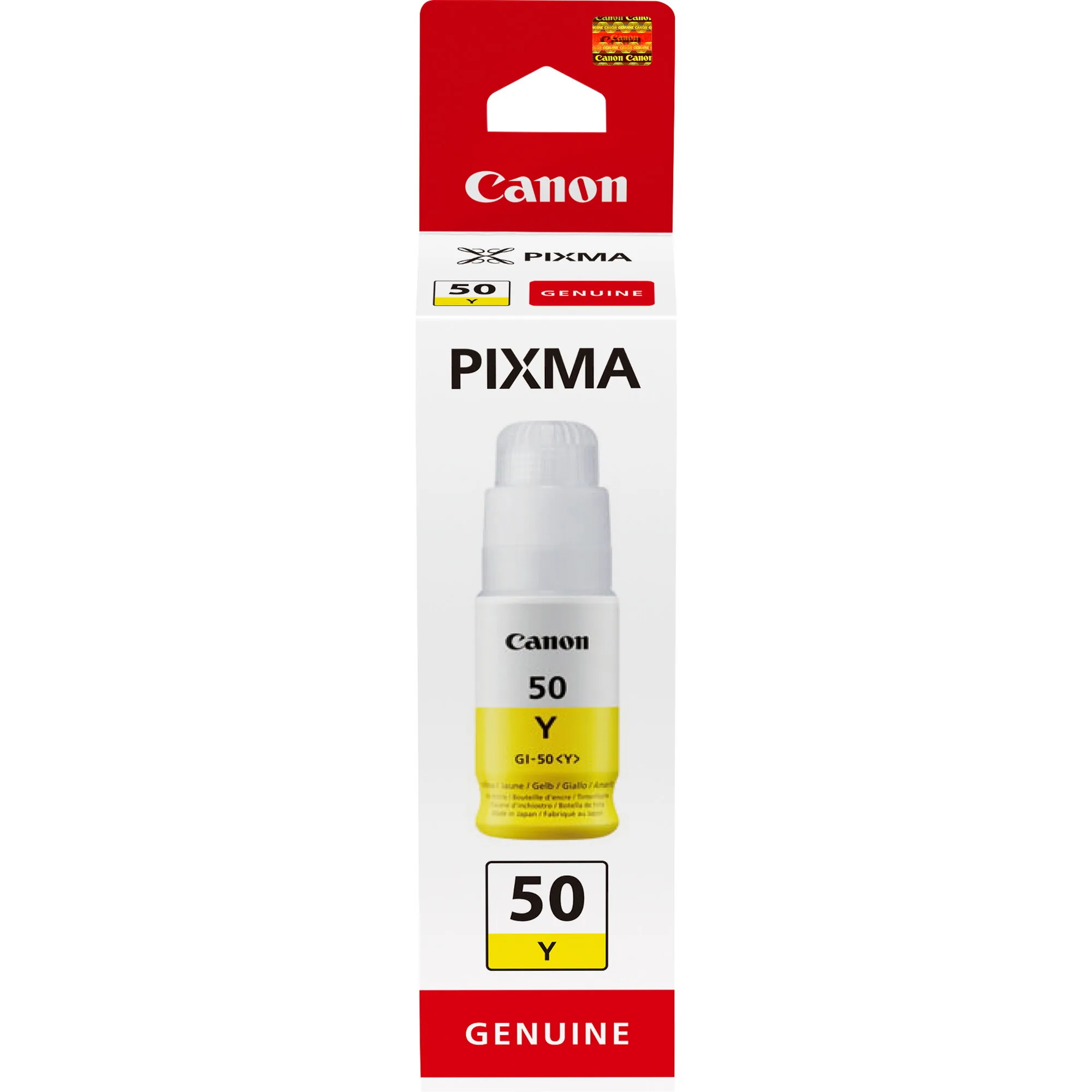 Canon GI-50 Y, Hohe Reichweite, Tintenflasche, Gelb – Bild 1