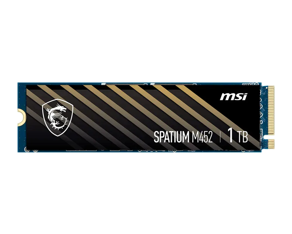 MSI SPATIUM M452 PCIE 4.0 NVME M.2 1TB Internes Solid State Drive PCI Express 4.0 3D NAND – Bild 2