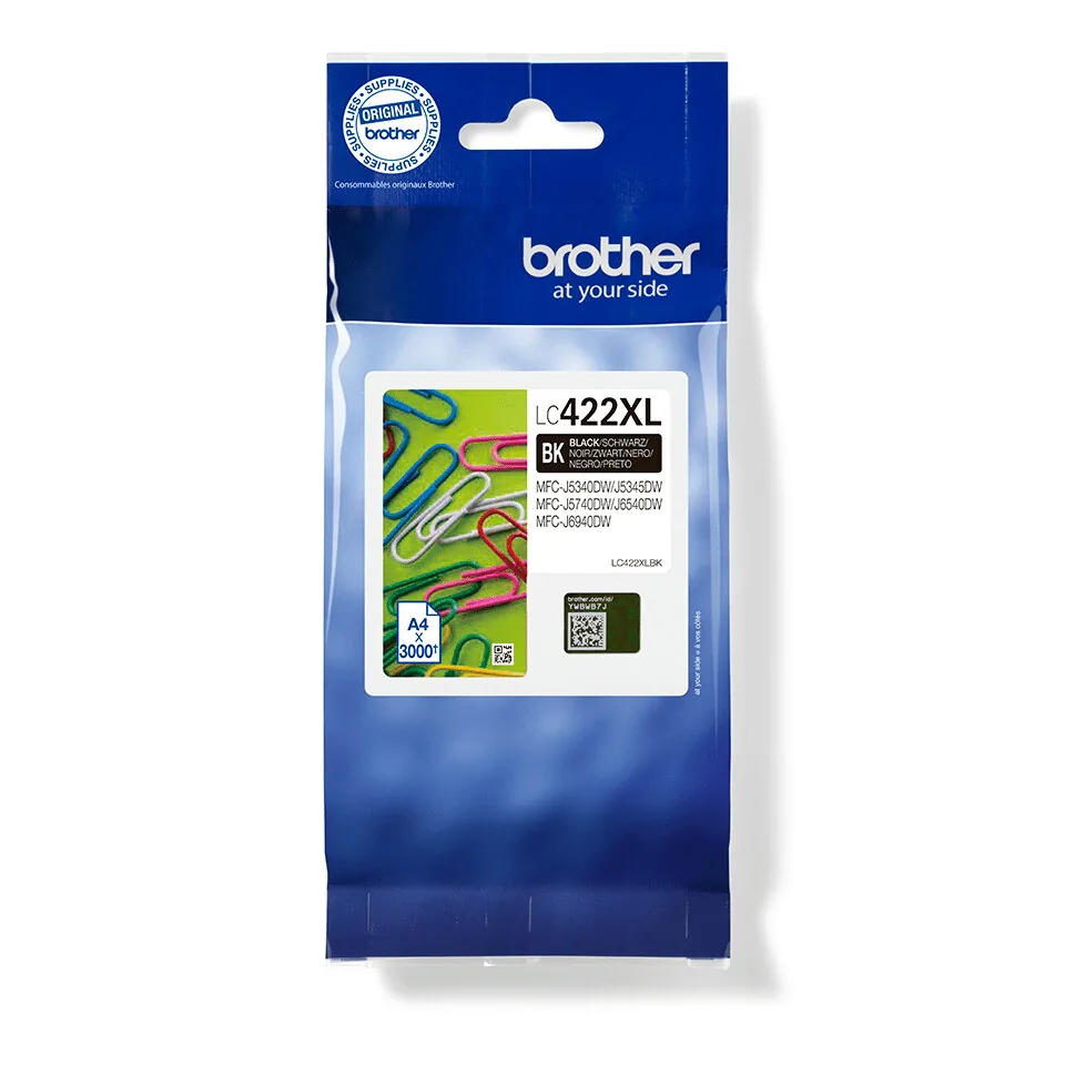 Brother LC422XLBK Druckerpatrone 1 Stück(e) Original Hohe (XL-) Ausbeute Schwarz – Bild 3