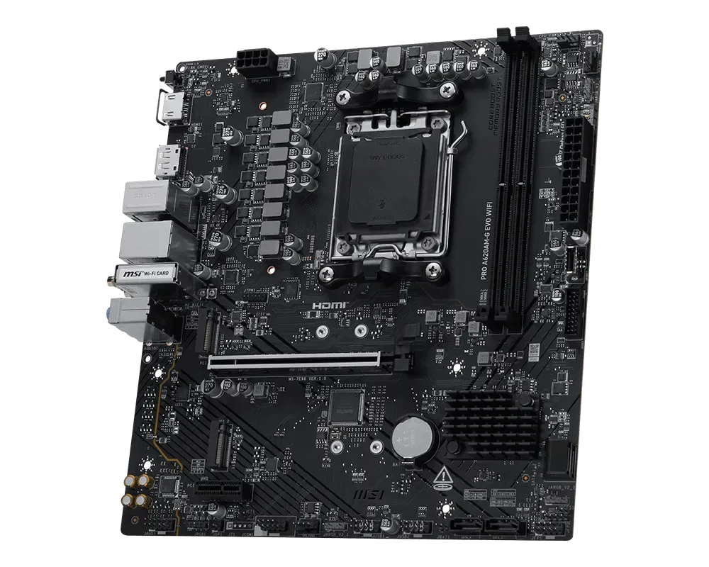 MSI Pro A620AM-G EVO WIFI AMD A620A Sockel AM5 micro ATX – Bild 4