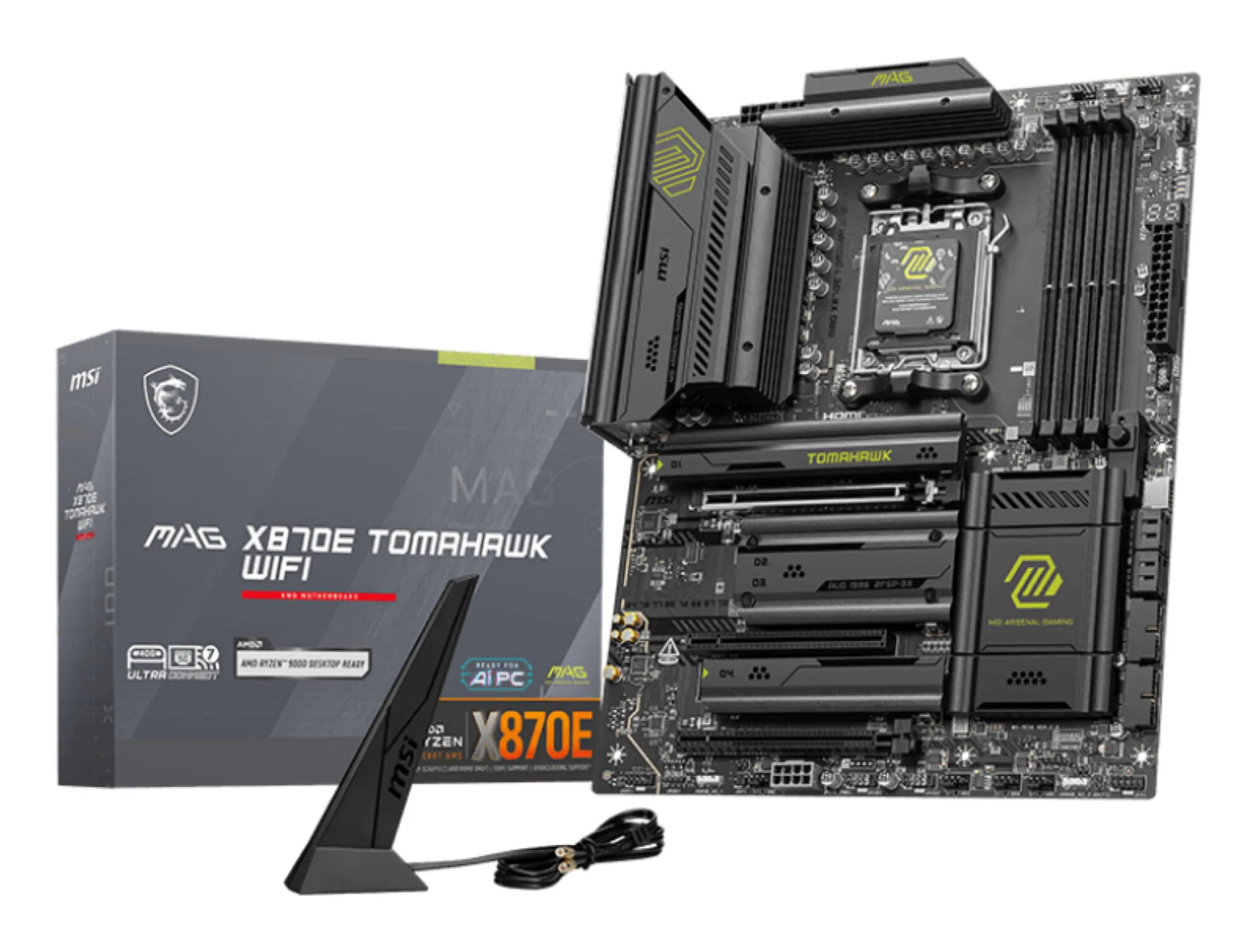 MSI MAG X870E TOMAHAWK WIFI Motherboard AMD X870E Sockel AM5 ATX – Bild 1