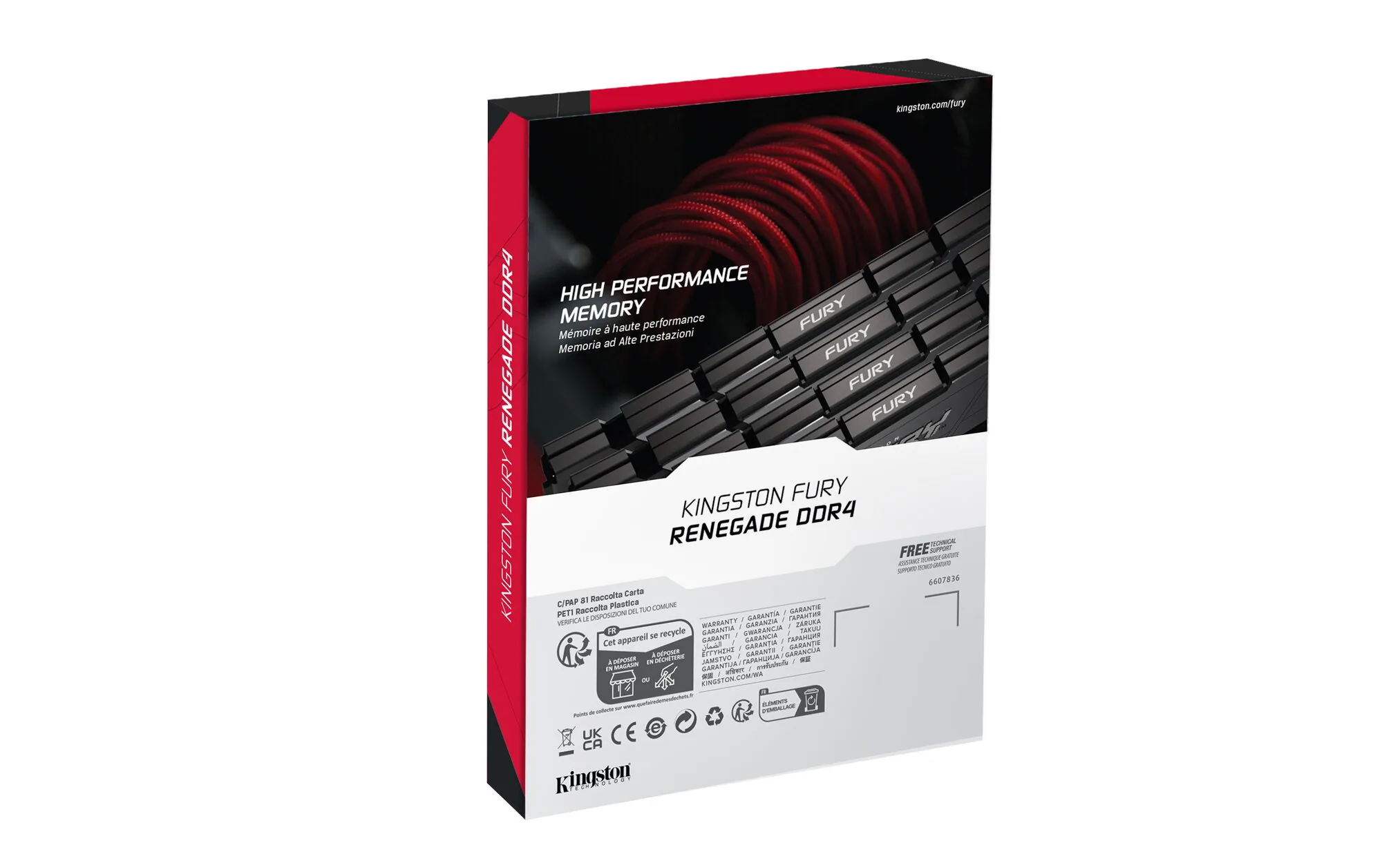 Kingston Technology FURY 8GB 4000MT/s DDR4 CL19 DIMM Renegade Black – Bild 5