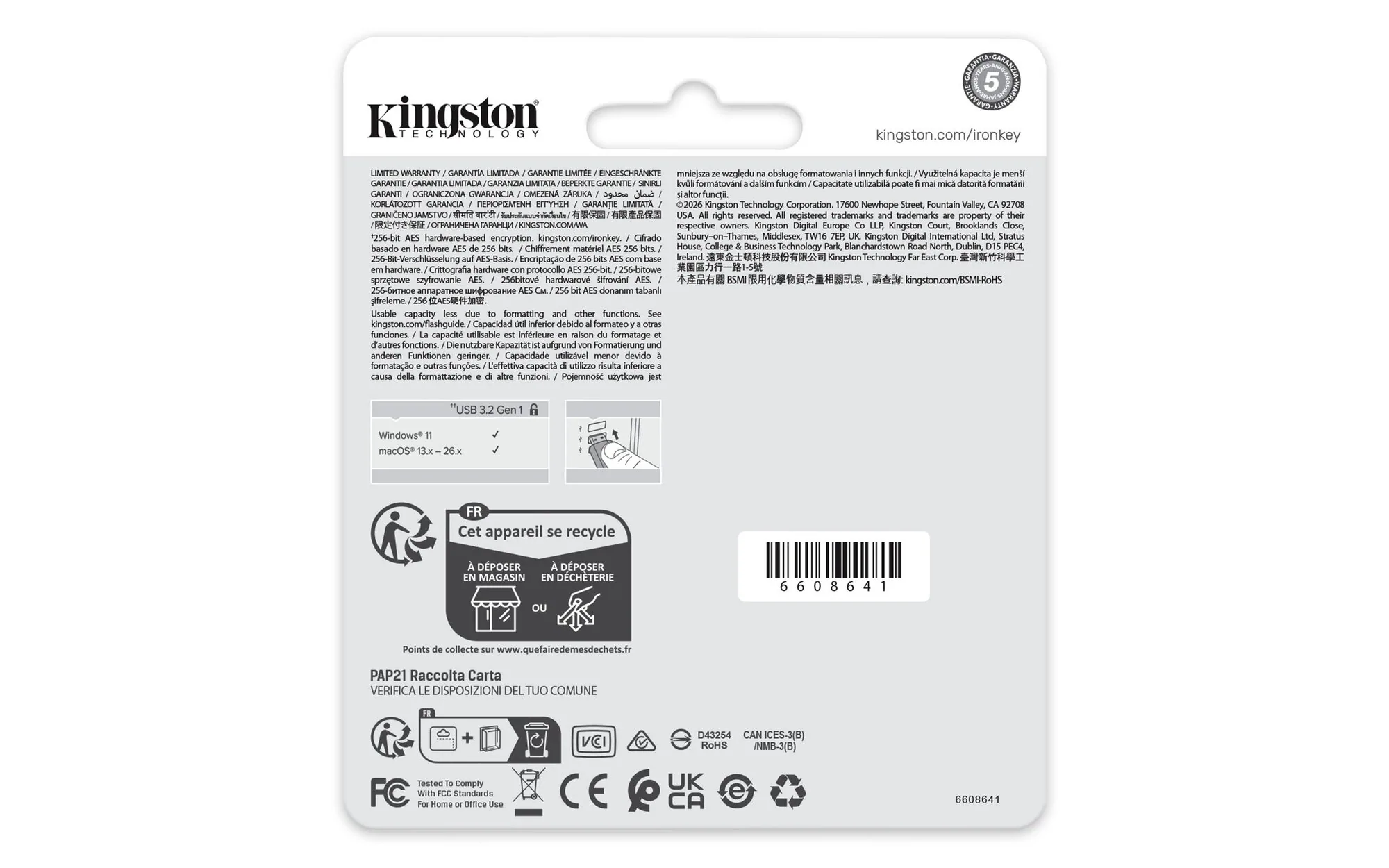 Kingston Technology IronKey 32GB Locker Plus 50 G2, FIPS 197, AES-256 – Bild 4