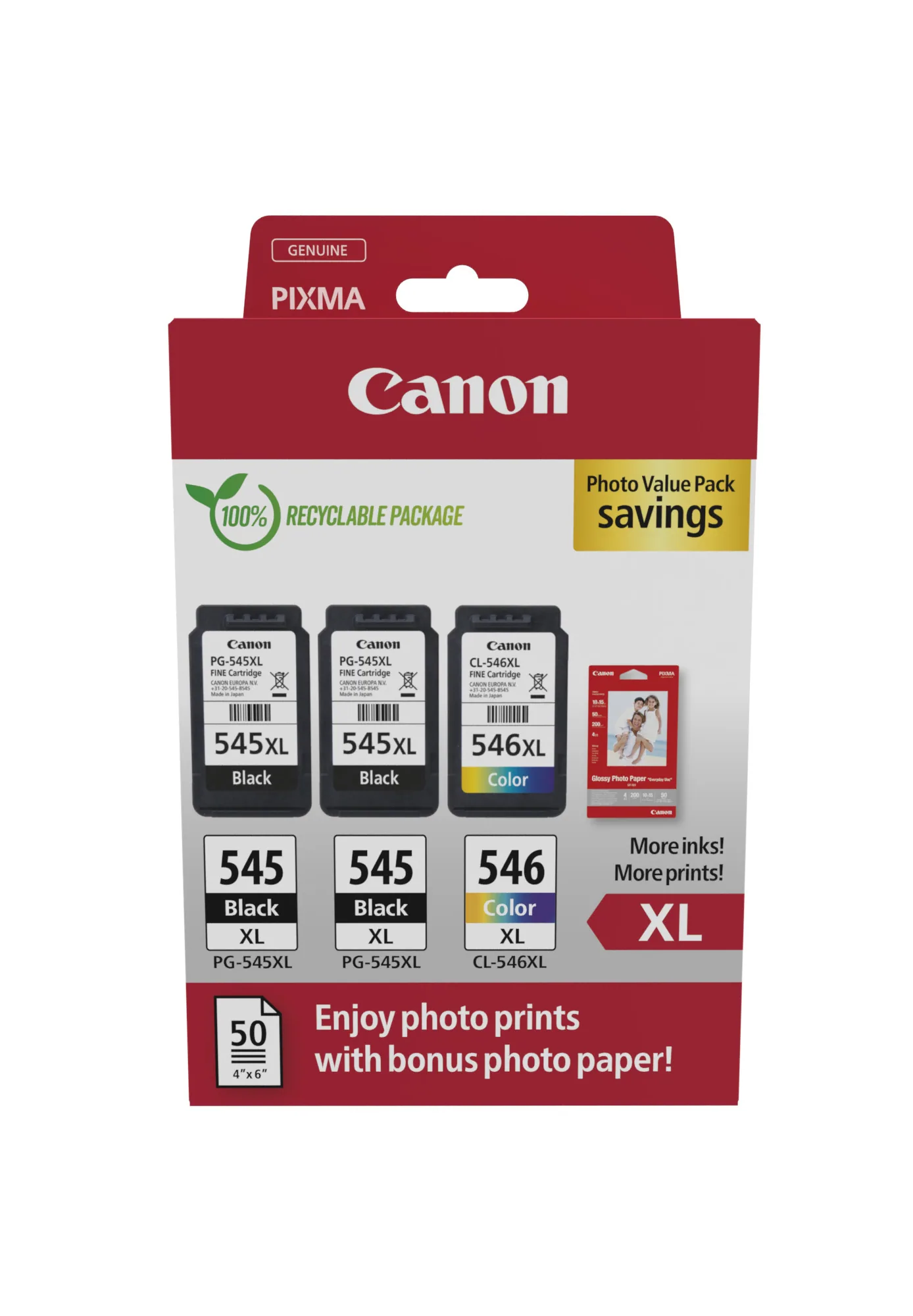 Canon PG-545XLx2/CL-546X Photo Value Pack - Plus – Bild 1