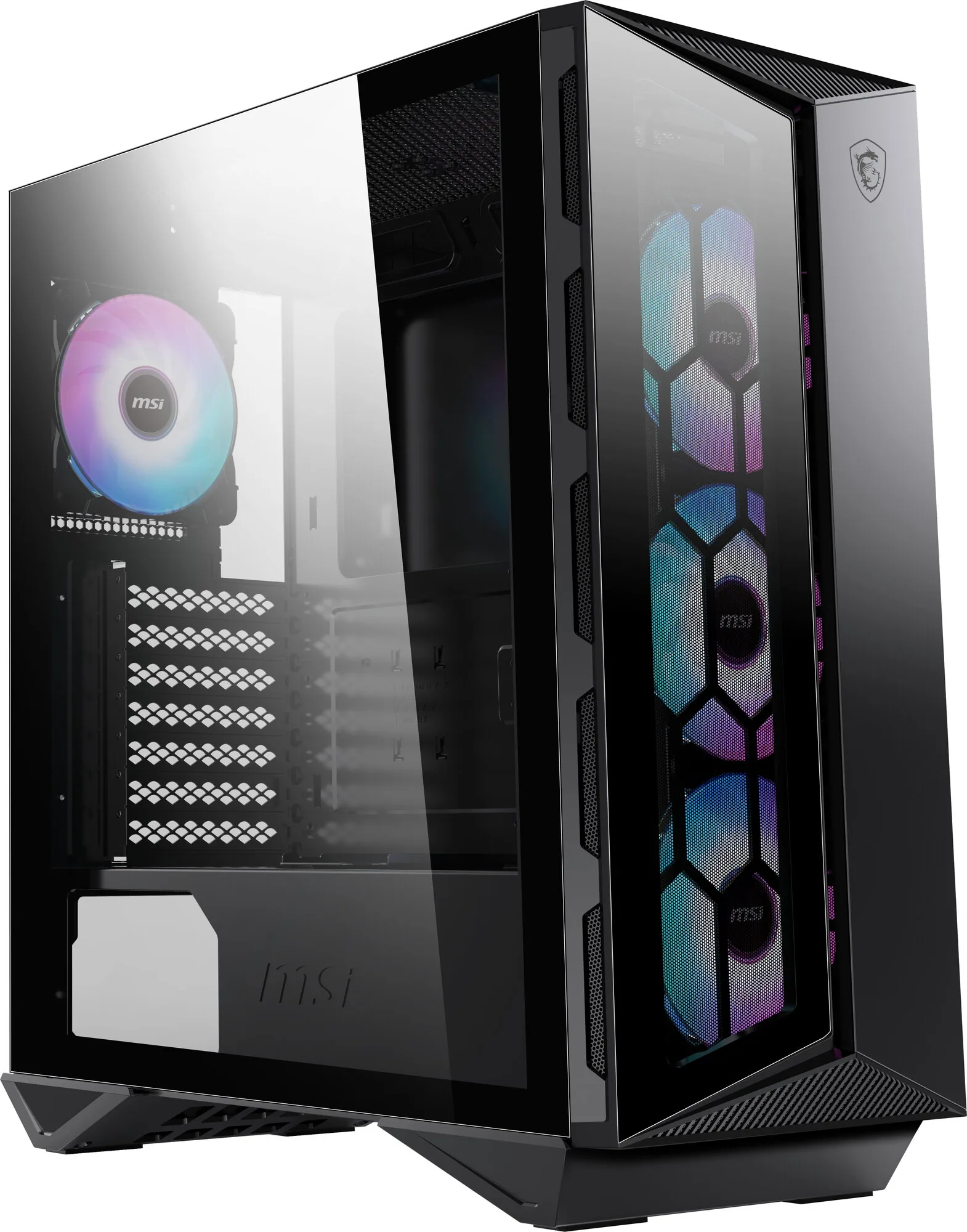 MSI MPG GUNGNIR 110R Computer-Gehäuse Midi Tower Schwarz – Bild 2