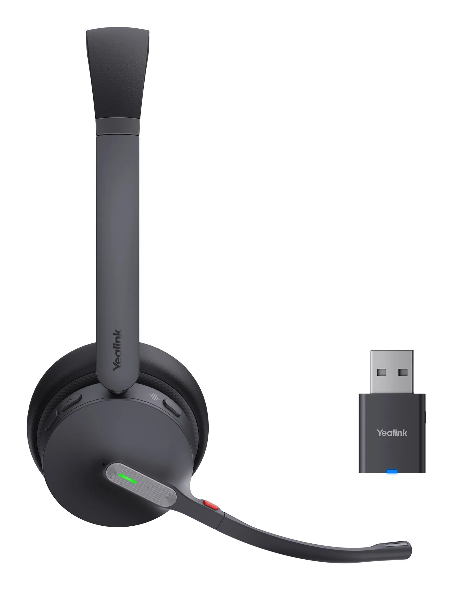 Yealink WH64 Hybrid Dual UC Kopfhörer Kabellos Kopfband Büro/Callcenter Mikro-USB Bluetooth Schwarz – Bild 2