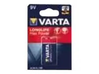 Varta Batterie LONGLIFE Max Power (MAX Tech) 9V Block 1 Stück