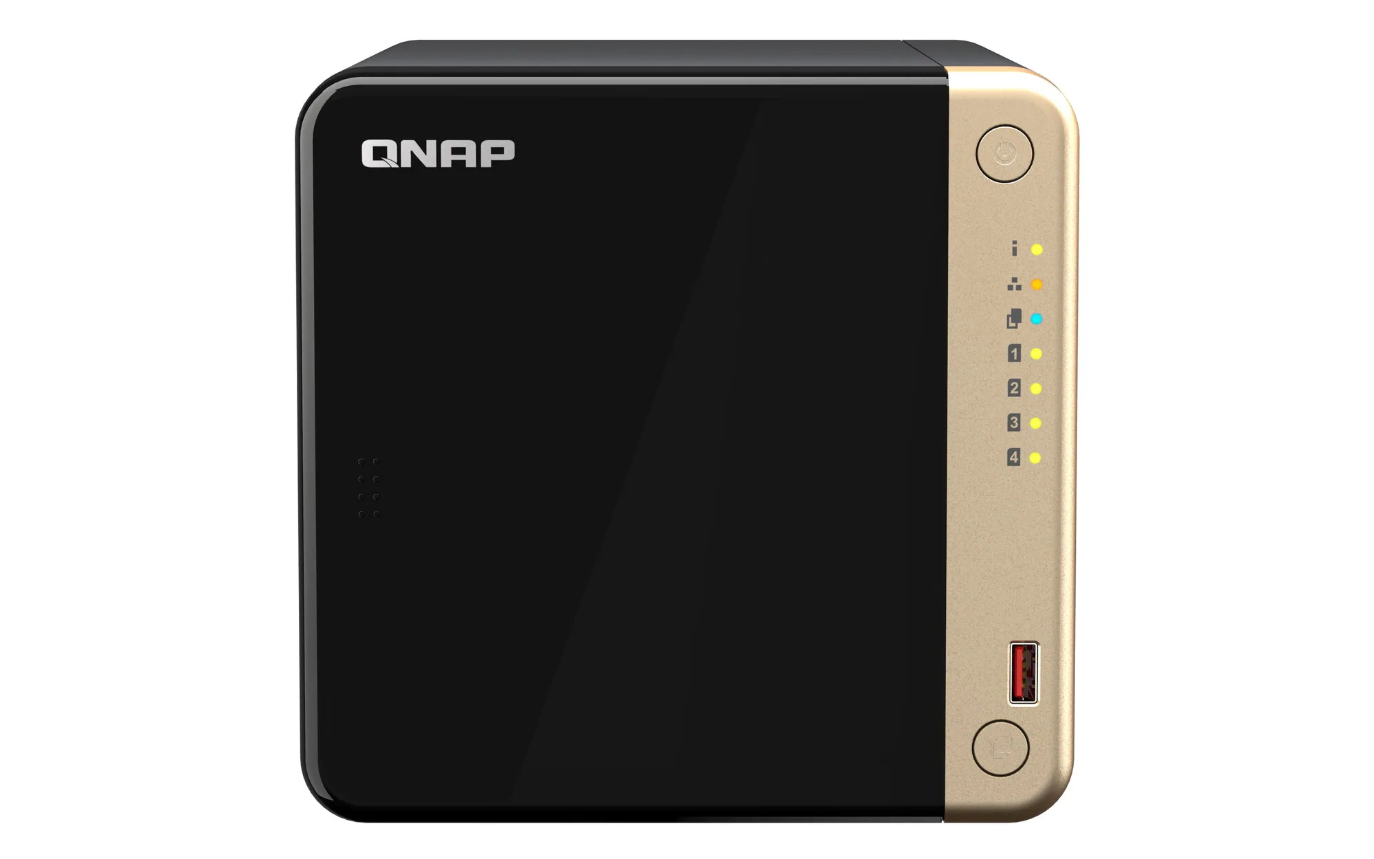 QNAP TS-464 NAS Tower Intel® Celeron® N5095 8 GB DDR4 0 TB QNAP QTS Schwarz – Bild 1