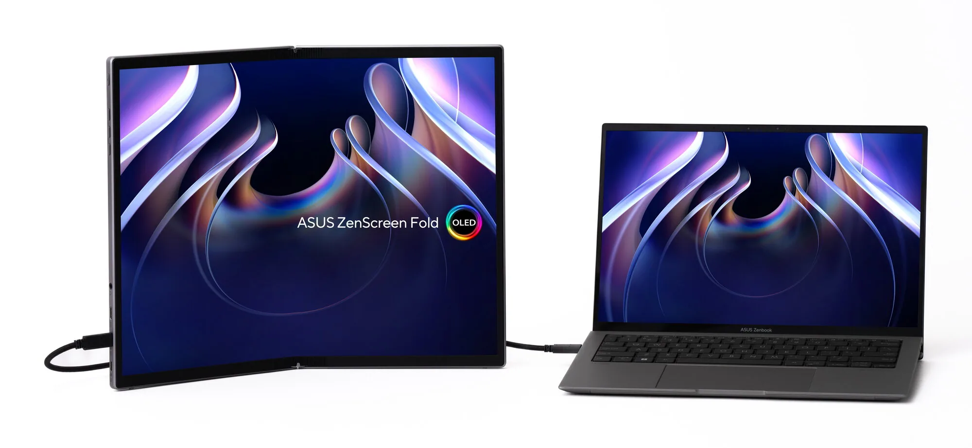 ASUS ZenScreen Fold OLED MQ17QH Computerbildschirm 43,9 cm (17.3") 2560 x 1920 Pixel Quad HD Silber – Bild 3